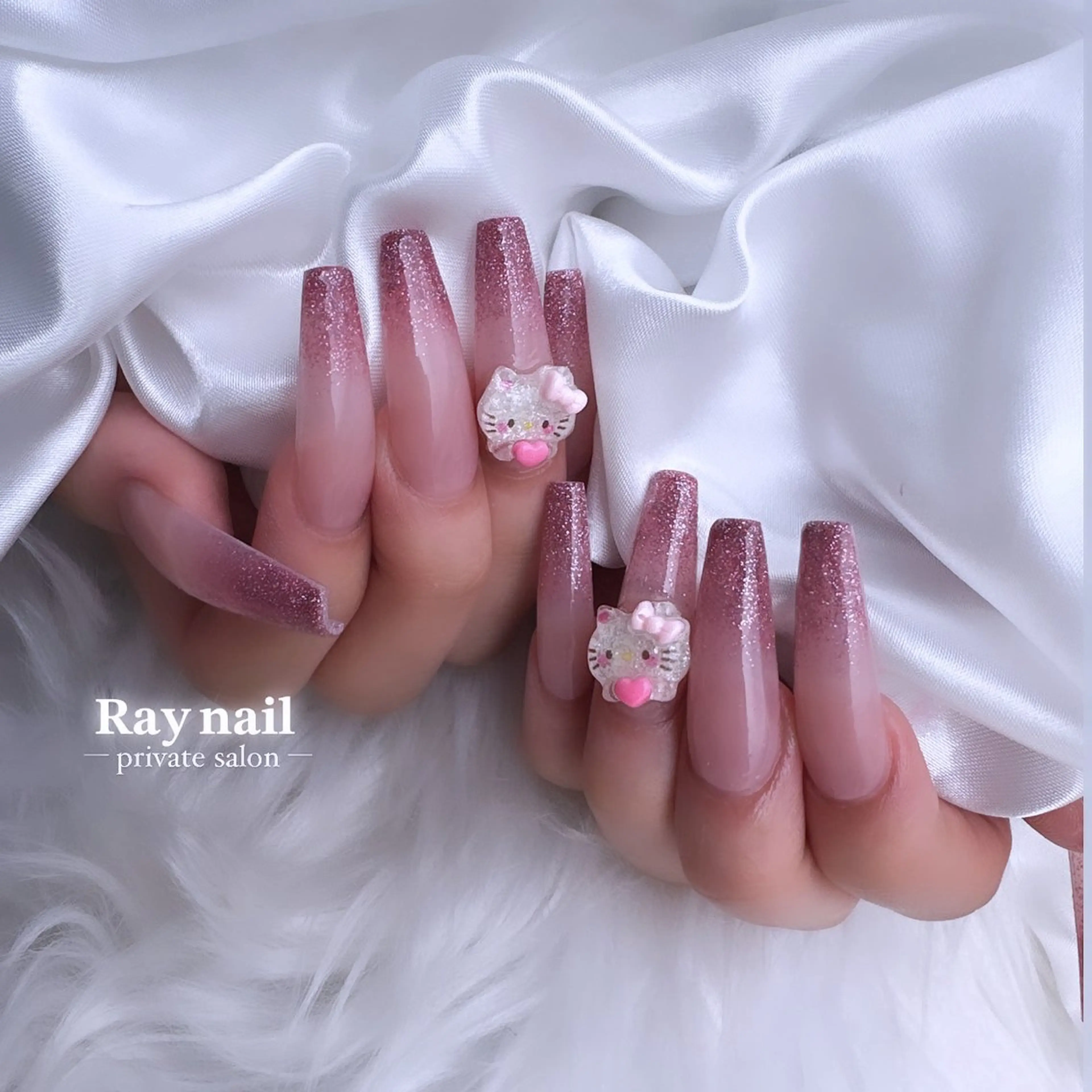 当日or前日予約限定🎀 チップ長さだし込み ラメグラorワンカラー🩵の写真