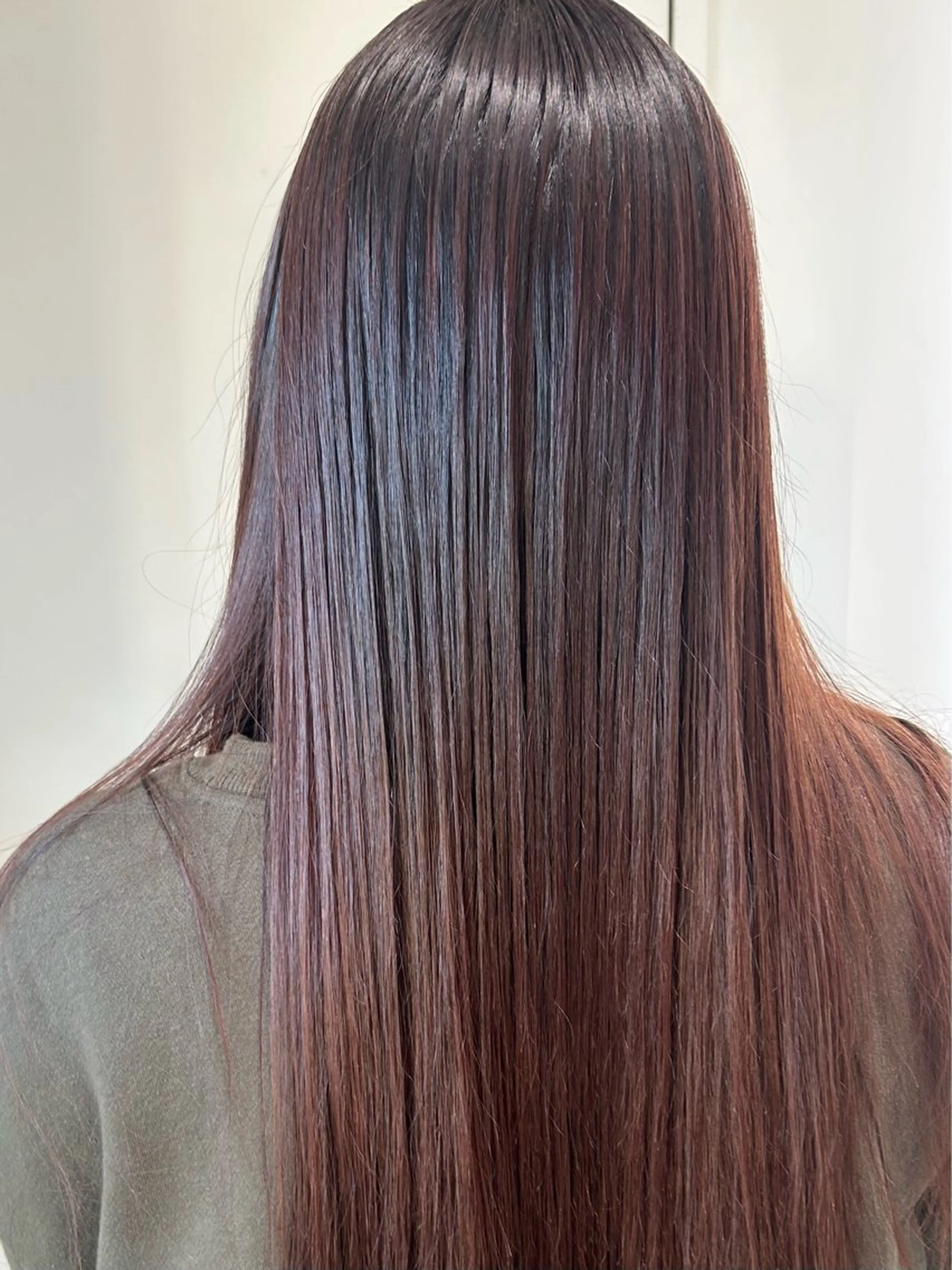ロング 縮毛矯正 しみずゆさ/所沢 モデル様募集中🤍のヘアスタイル