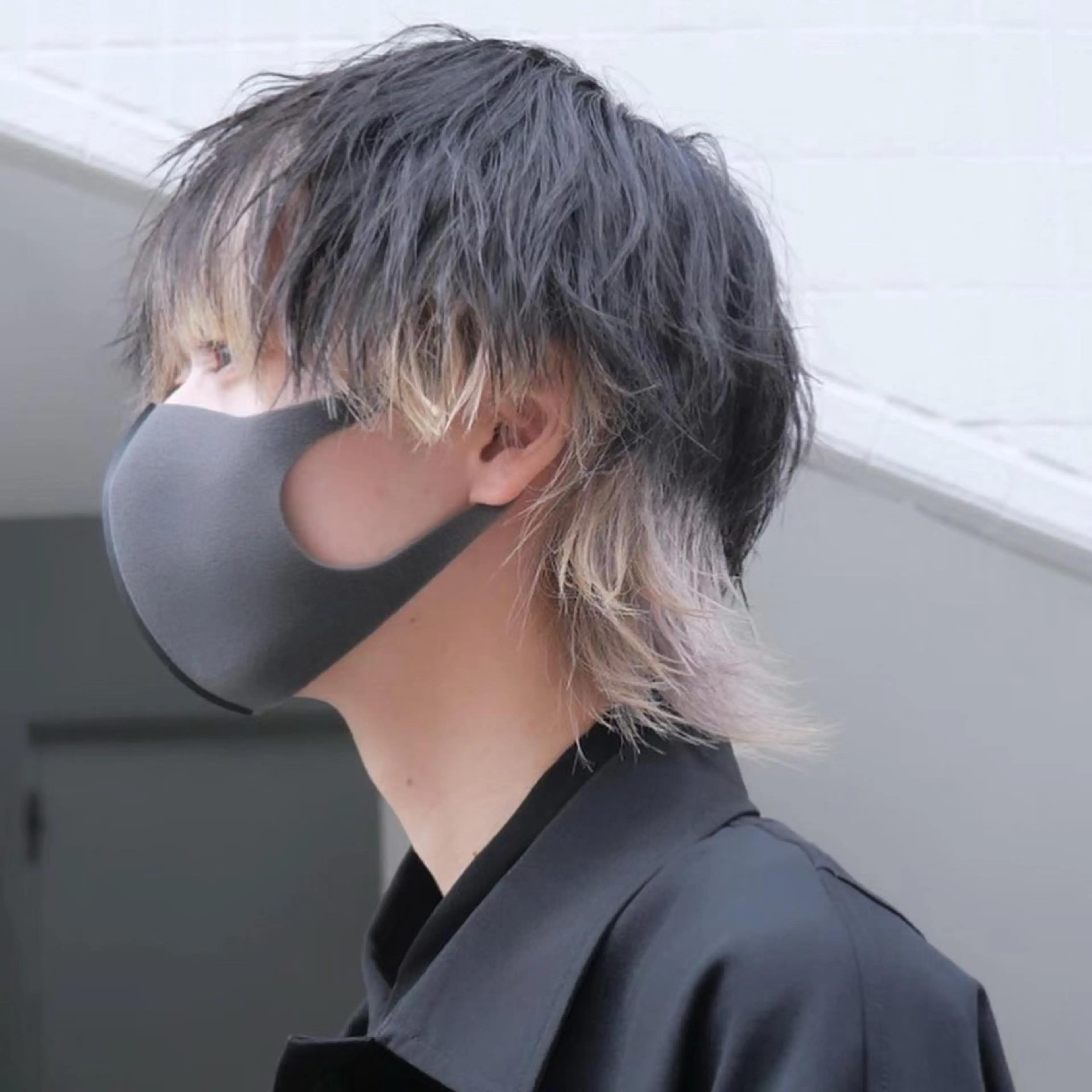 ミディアム カラー メンズ カット ヘアセット メンズパーマ特化 🔥韓国ヘア職人🔥のヘアスタイル