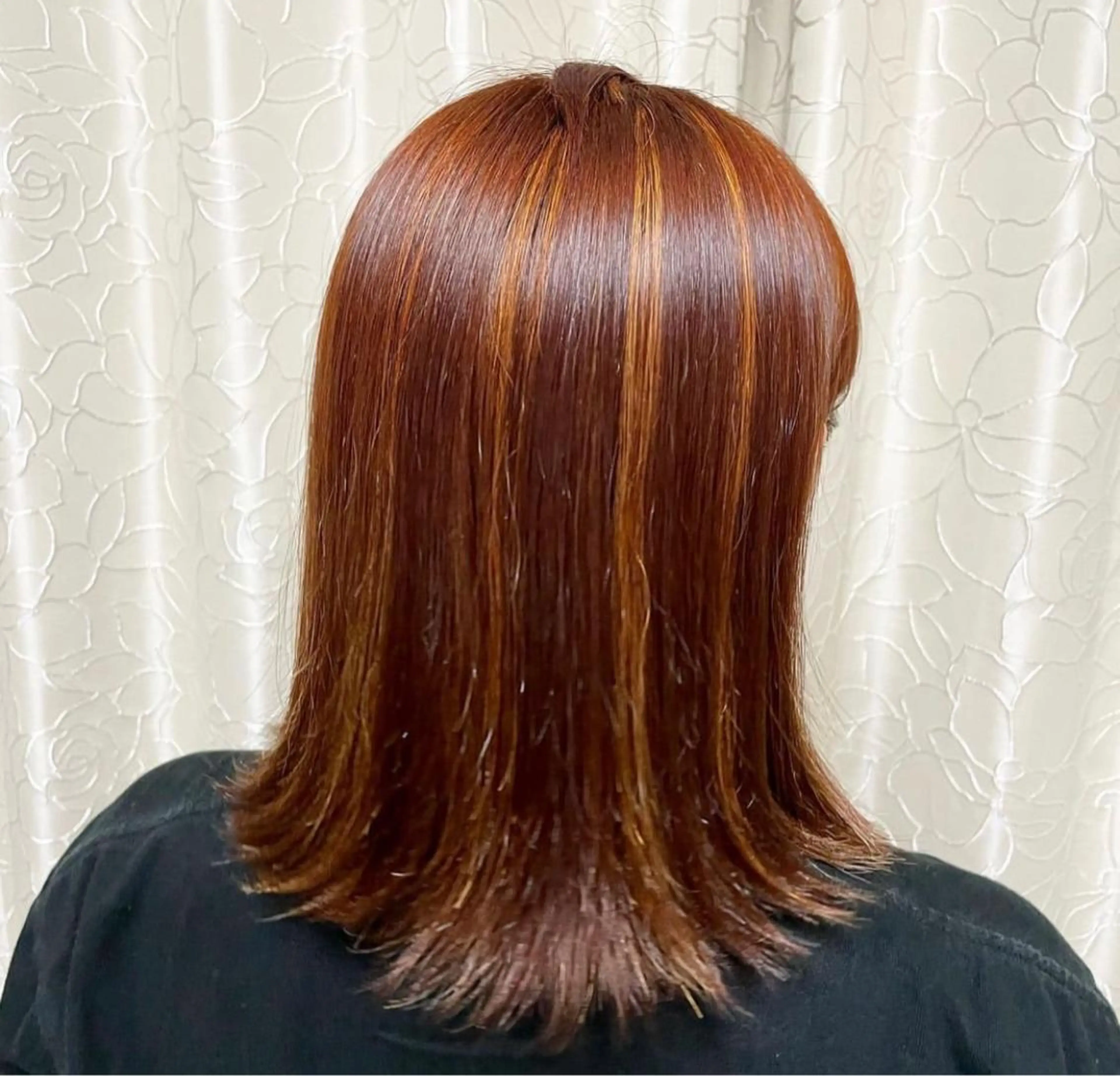 カラー ハイライトカラー オレンジ TIGRE  kagoshima所属・鹿児島レイヤー/ 韓国ヘア/みつはのヘアスタイル