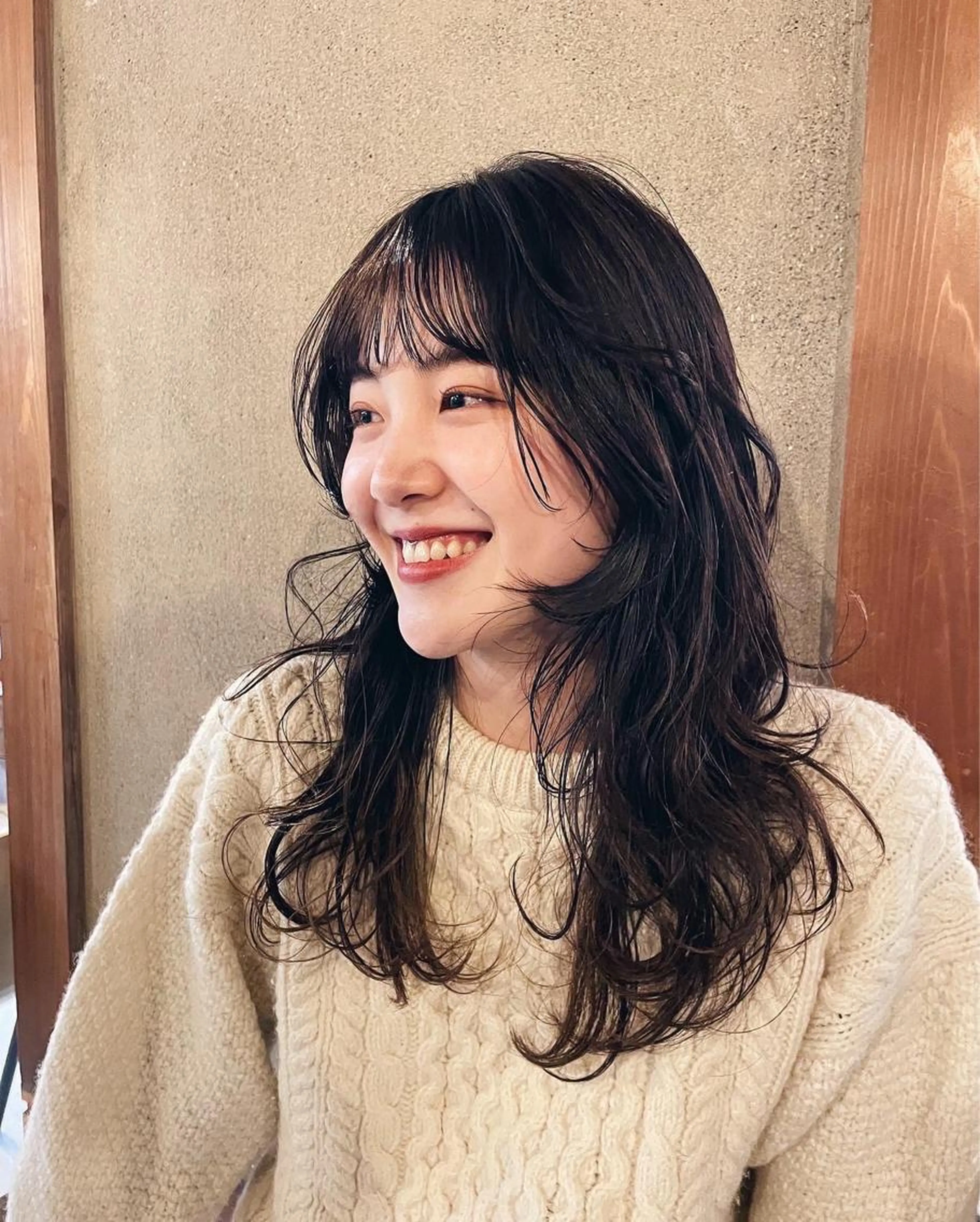 【似合うか不安な方にもおすすめ❣️】👒前髪perm＆treatment 🔖の写真