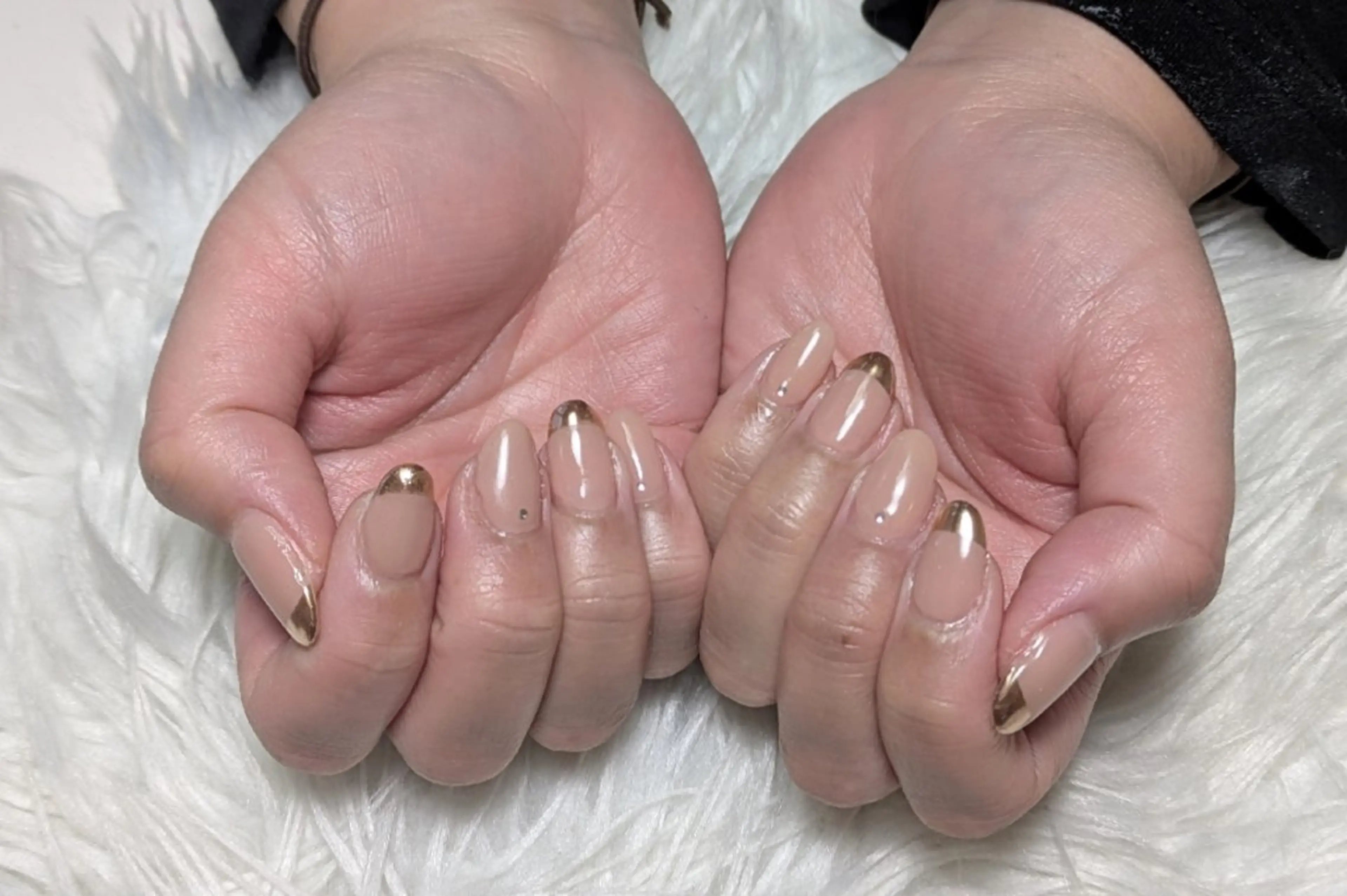 ネイル フレンチネイル ジェルネイル ミラーネイル パラジェル シンプルネイル ハンドネイル m&pPrivate nailsalonのネイルデザイン