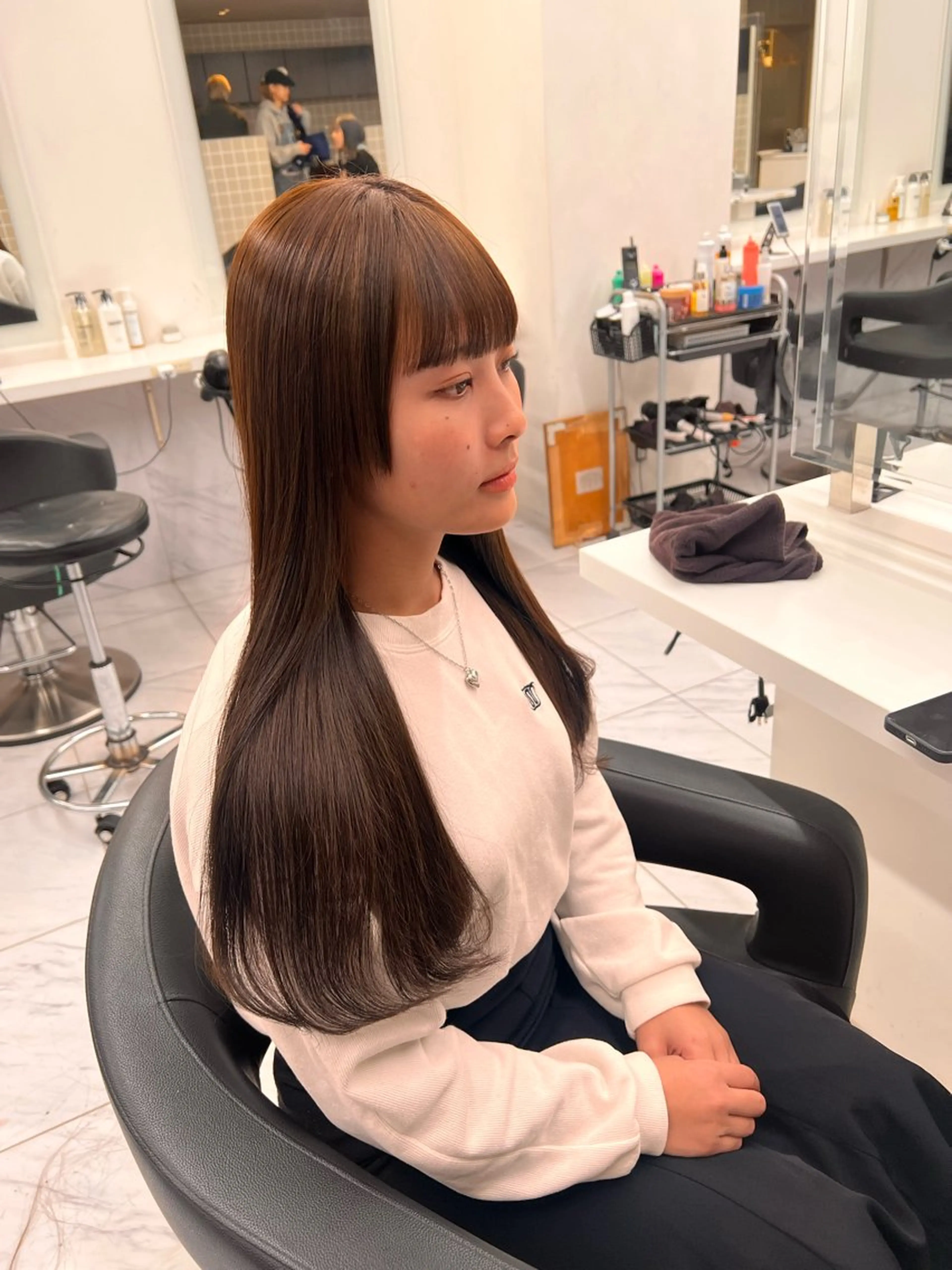 ロング カラー 💖札幌カラー 指名No.1💖玲奈のヘアスタイル