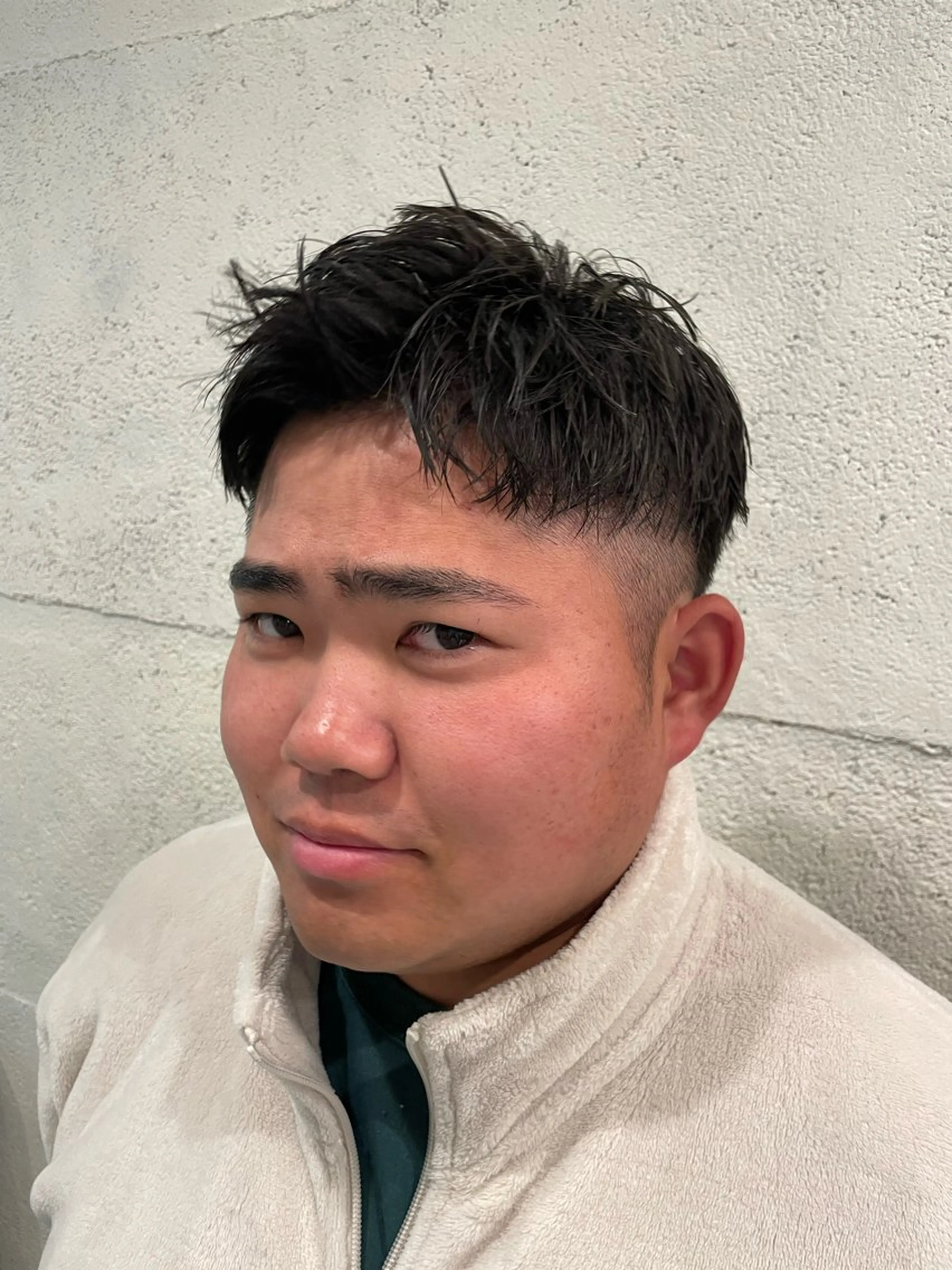 ショート メンズ アップバング ショートヘア 藤井 響のヘアスタイル