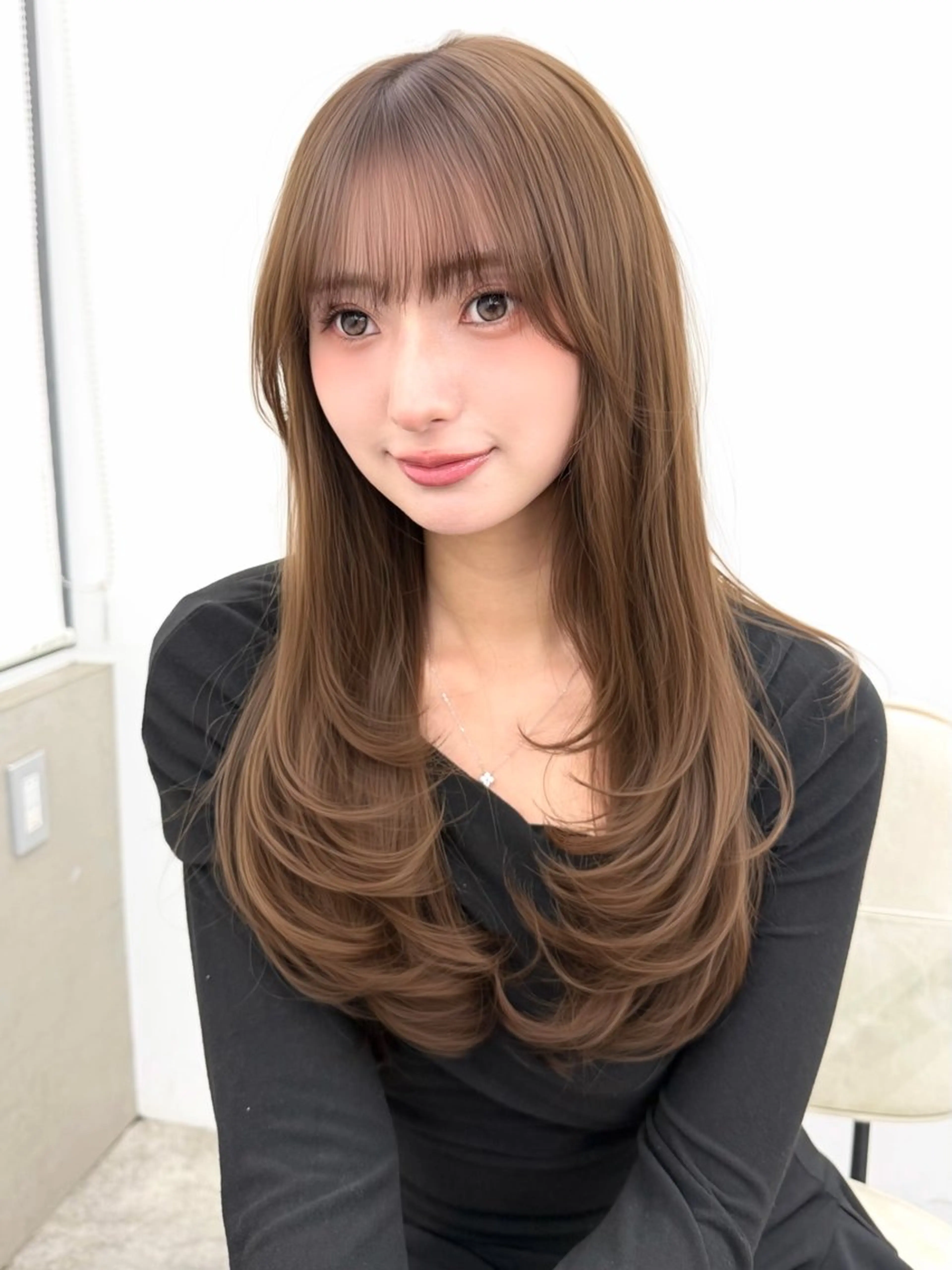 ロング 似合わせカット 根来悠斗のヘアスタイル