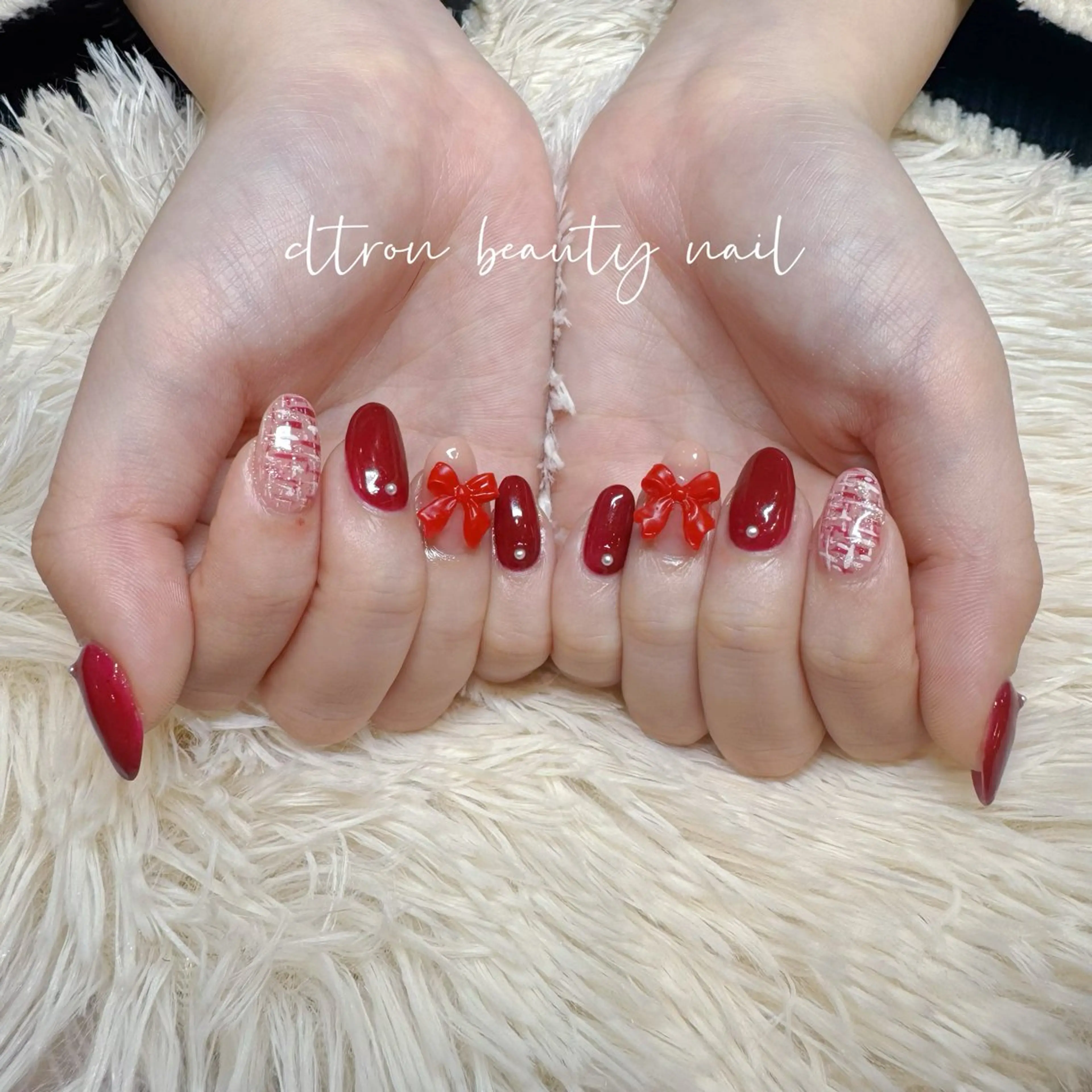 ネイル 持ち込み リボン CITRON🍊 MISAのネイルデザイン