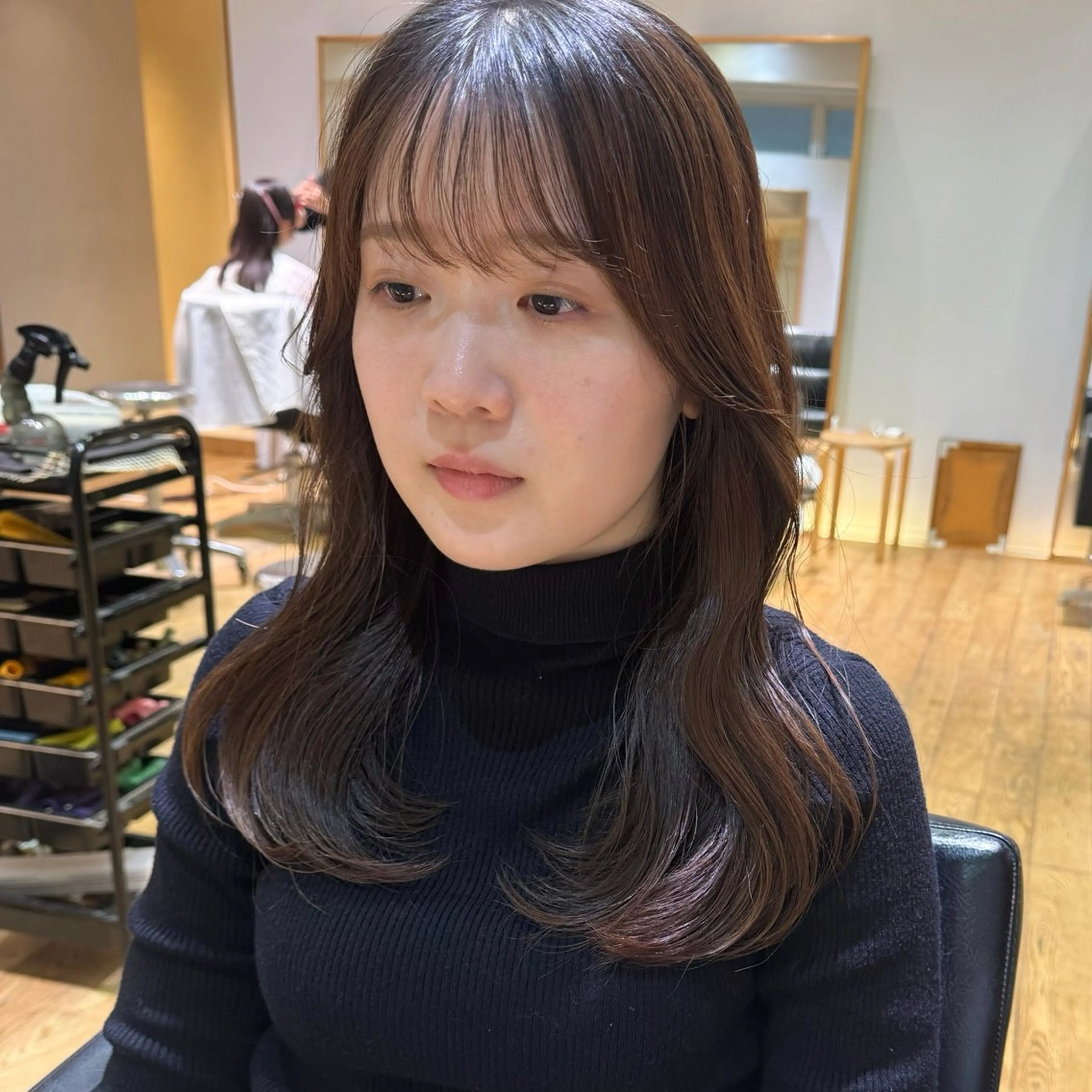 ミディアム パーマ ミディアムパーマ 大橋 芽衣のヘアスタイル