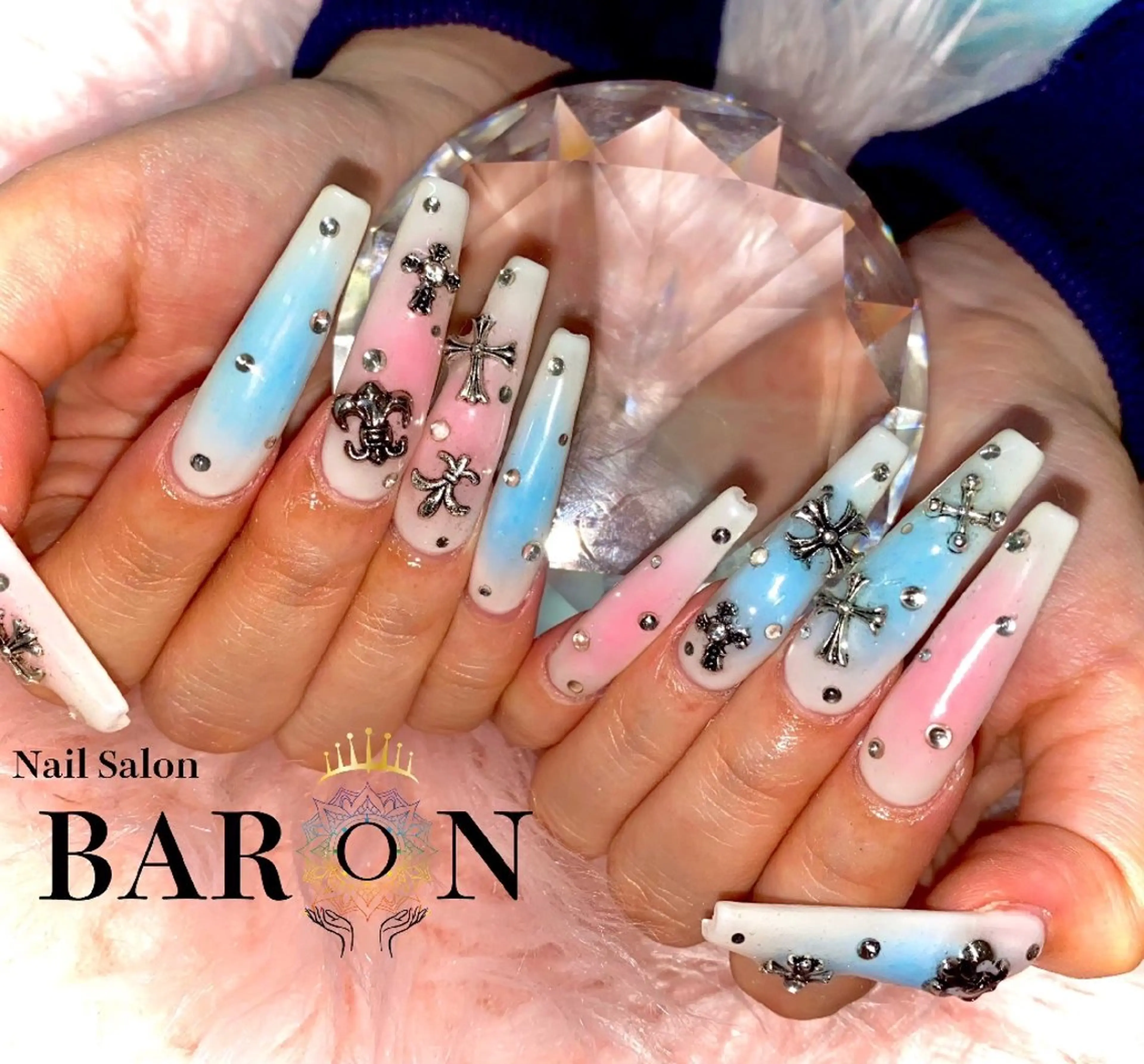 ネイル ハンドネイル ♛︎BARON♛︎ SUMIREのネイルデザイン