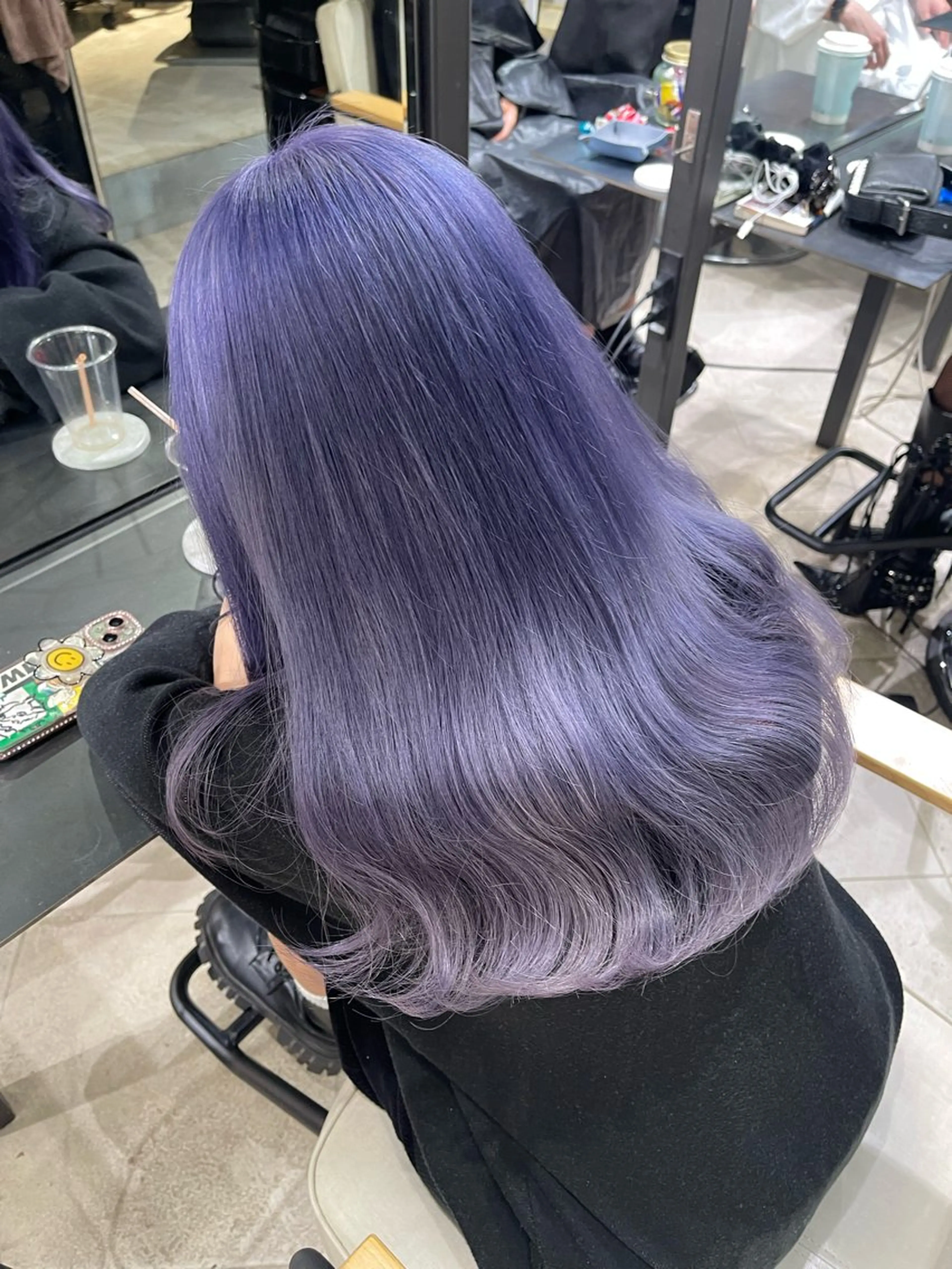 セミロング カット ヘアカラー トリートメント ブリーチ🔥ベージュ /グレー/daikiのヘアスタイル