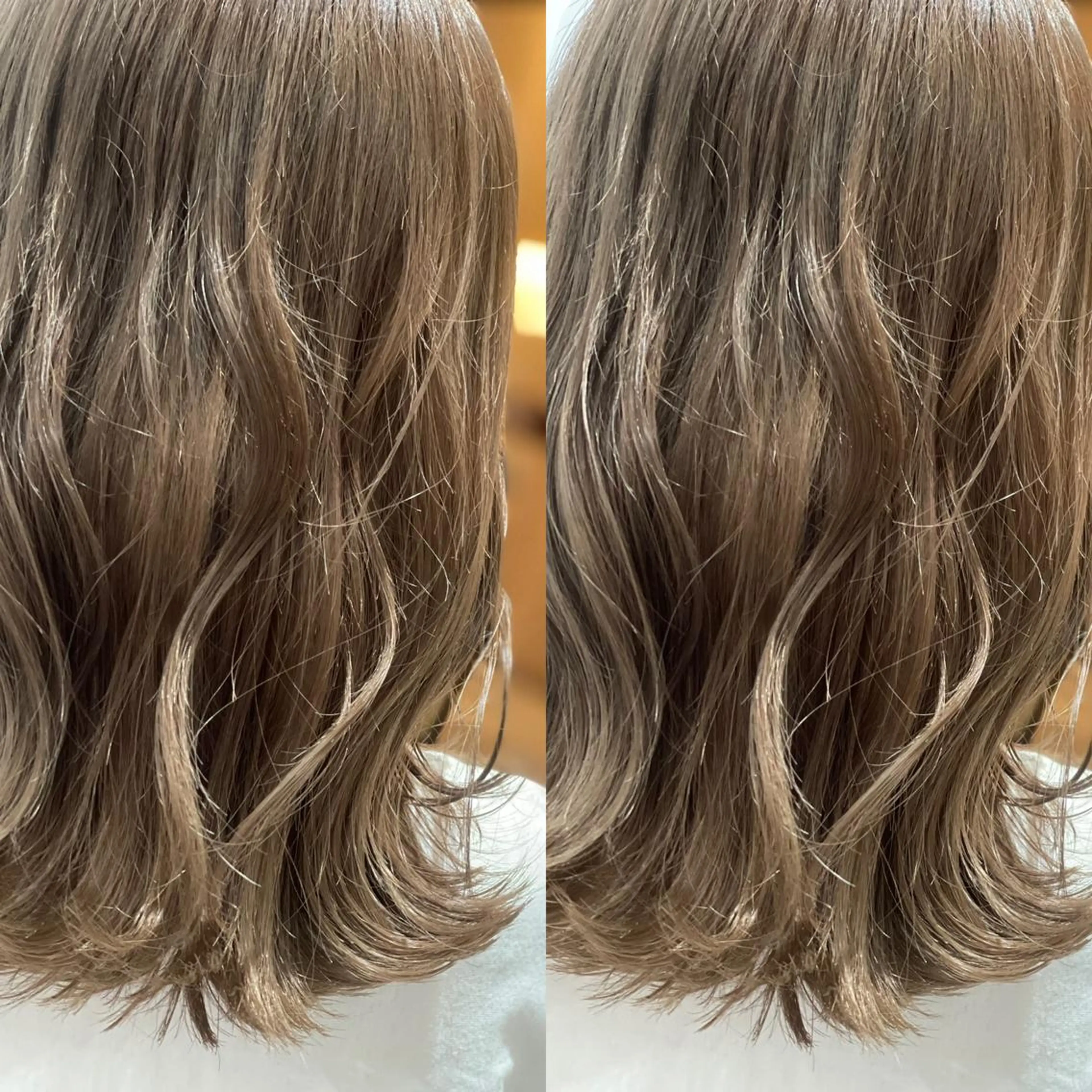セミロング カラー Snaly カラー特化ページのヘアスタイル