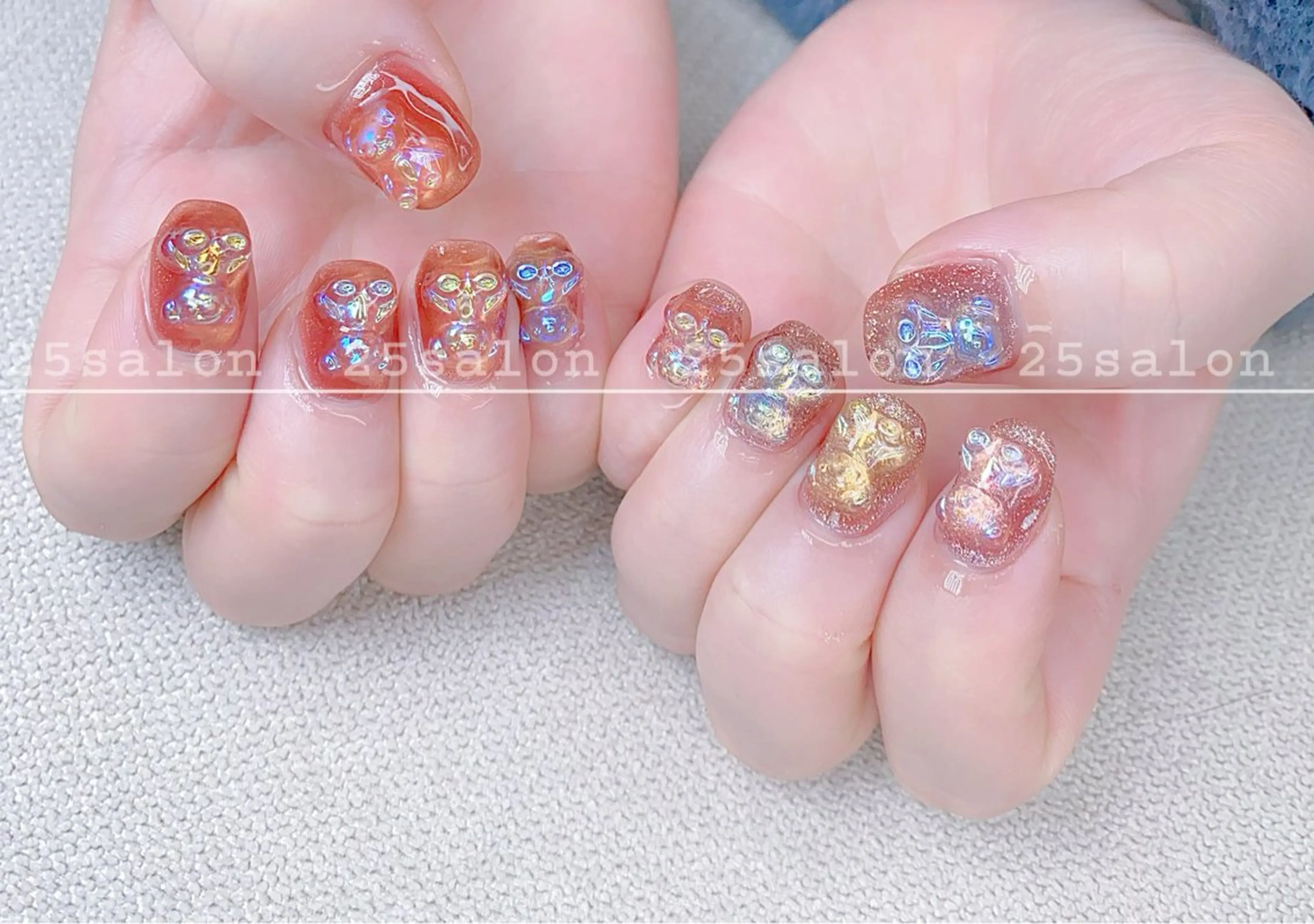 ネイル ジェルネイル 韓国ネイル ニュアンスネイル パラジェル ワンホンネイル 2 5のマツエク・マツパデザイン
