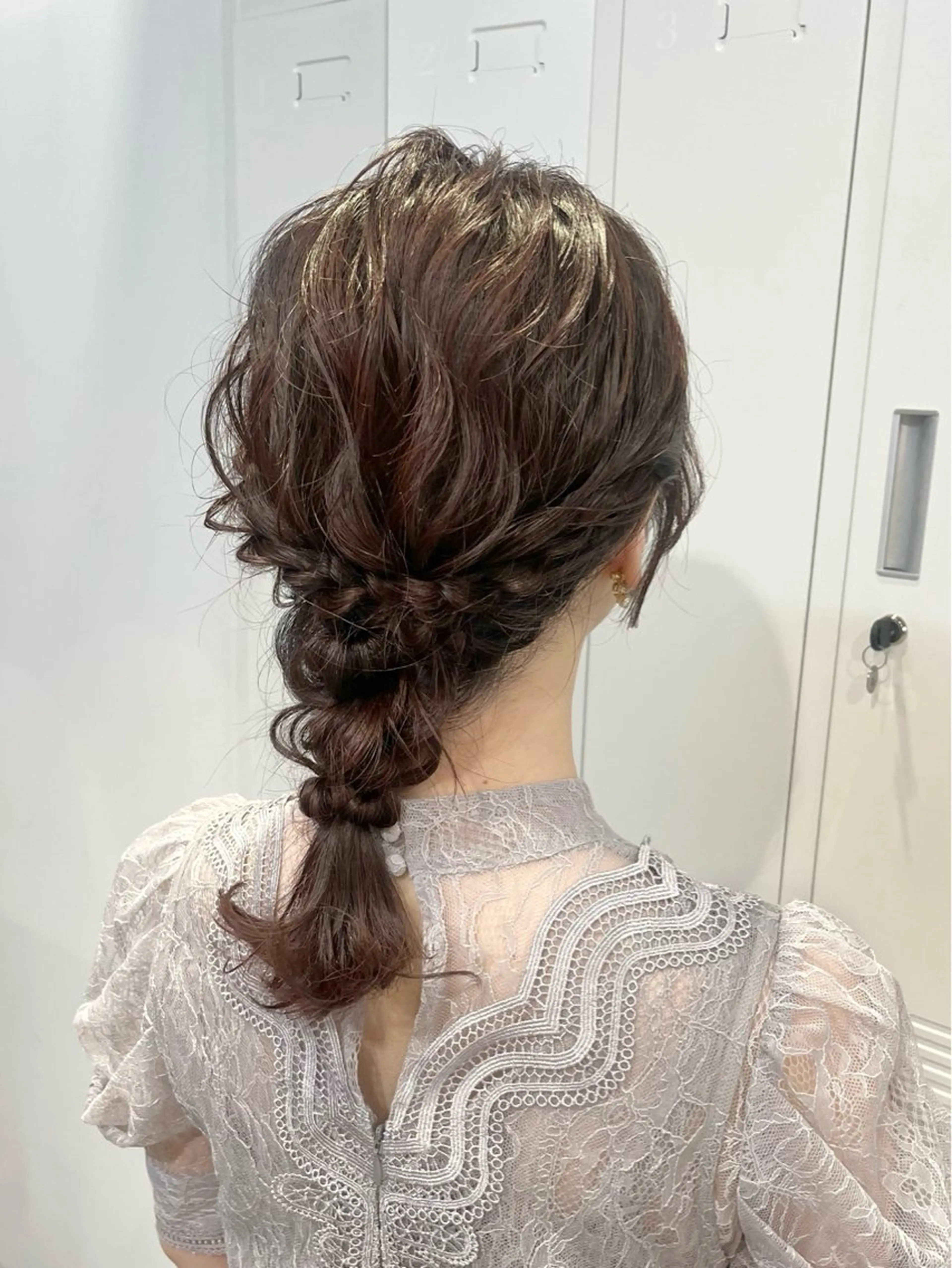 ミディアム ヘアセット 🌷レイヤーカット/ フルキシオリ🌷のヘアスタイル
