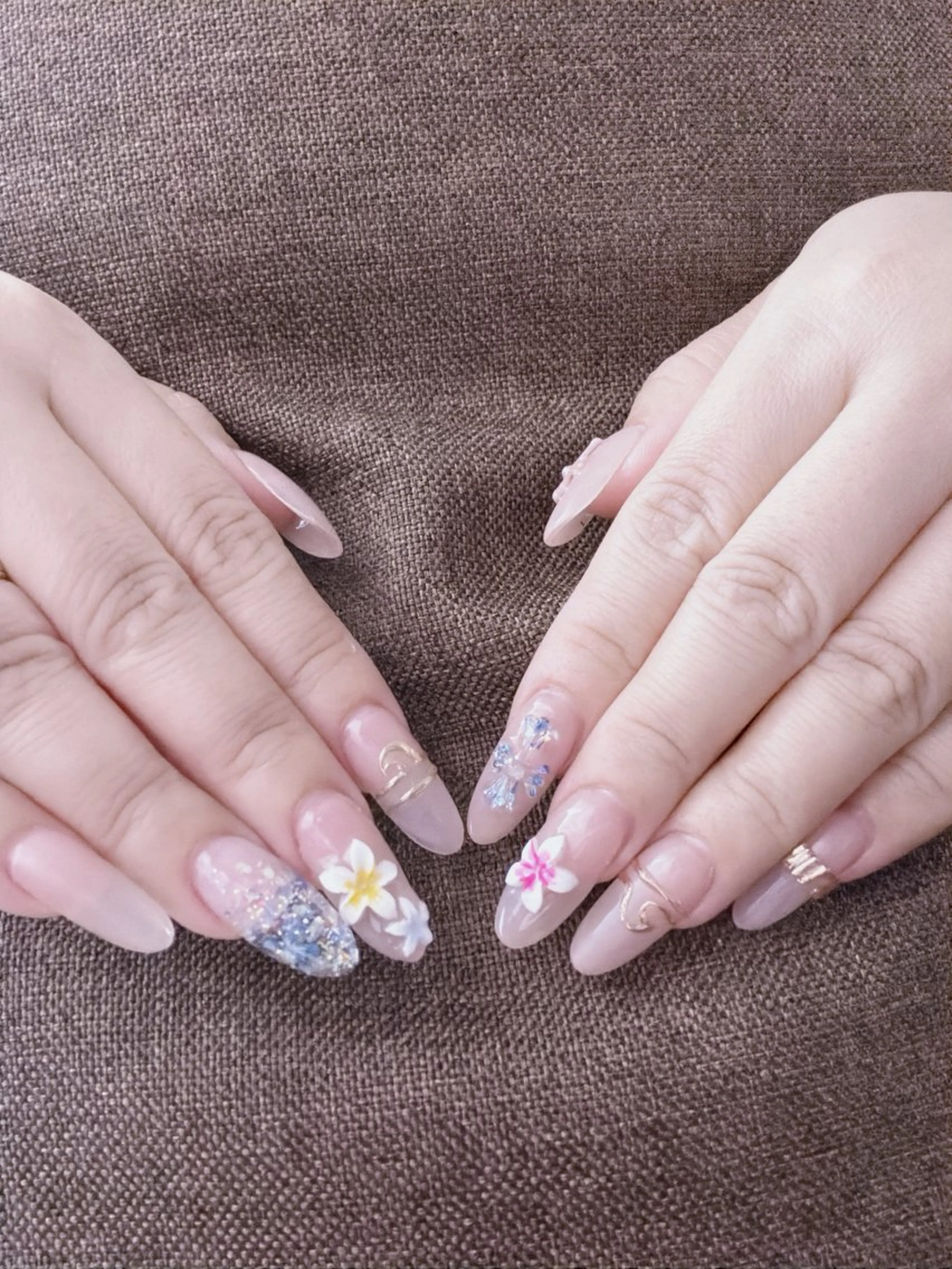 ネイル 長さ出し ロングネイル ネイルチップ ハンドネイル moon nailのネイルデザイン