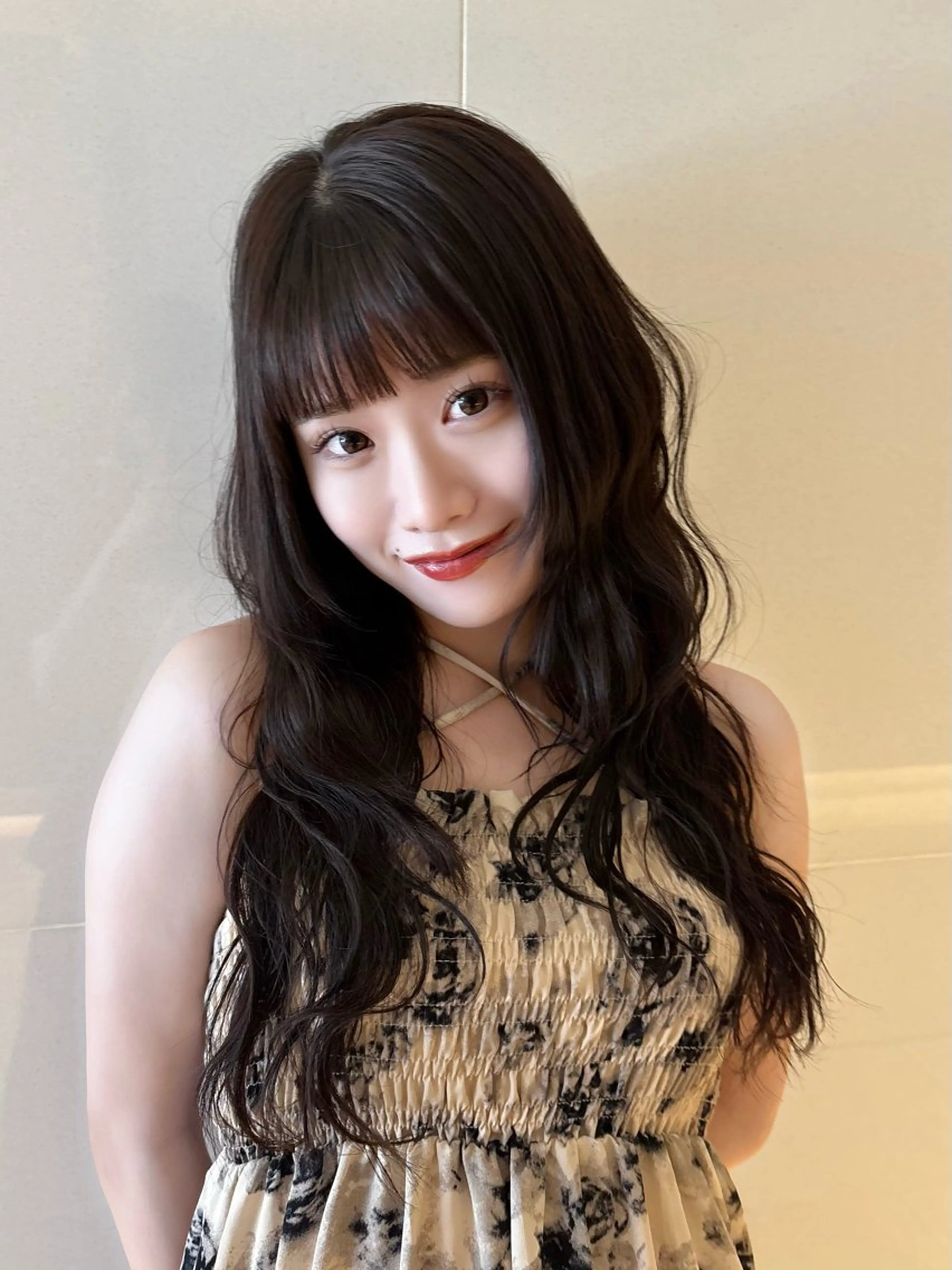 ロング ハッシュカット レイヤーカット カット ヘアカラー トリートメント Ayano‪‪🎀似 合わせ×透明感🎀のヘアスタイル