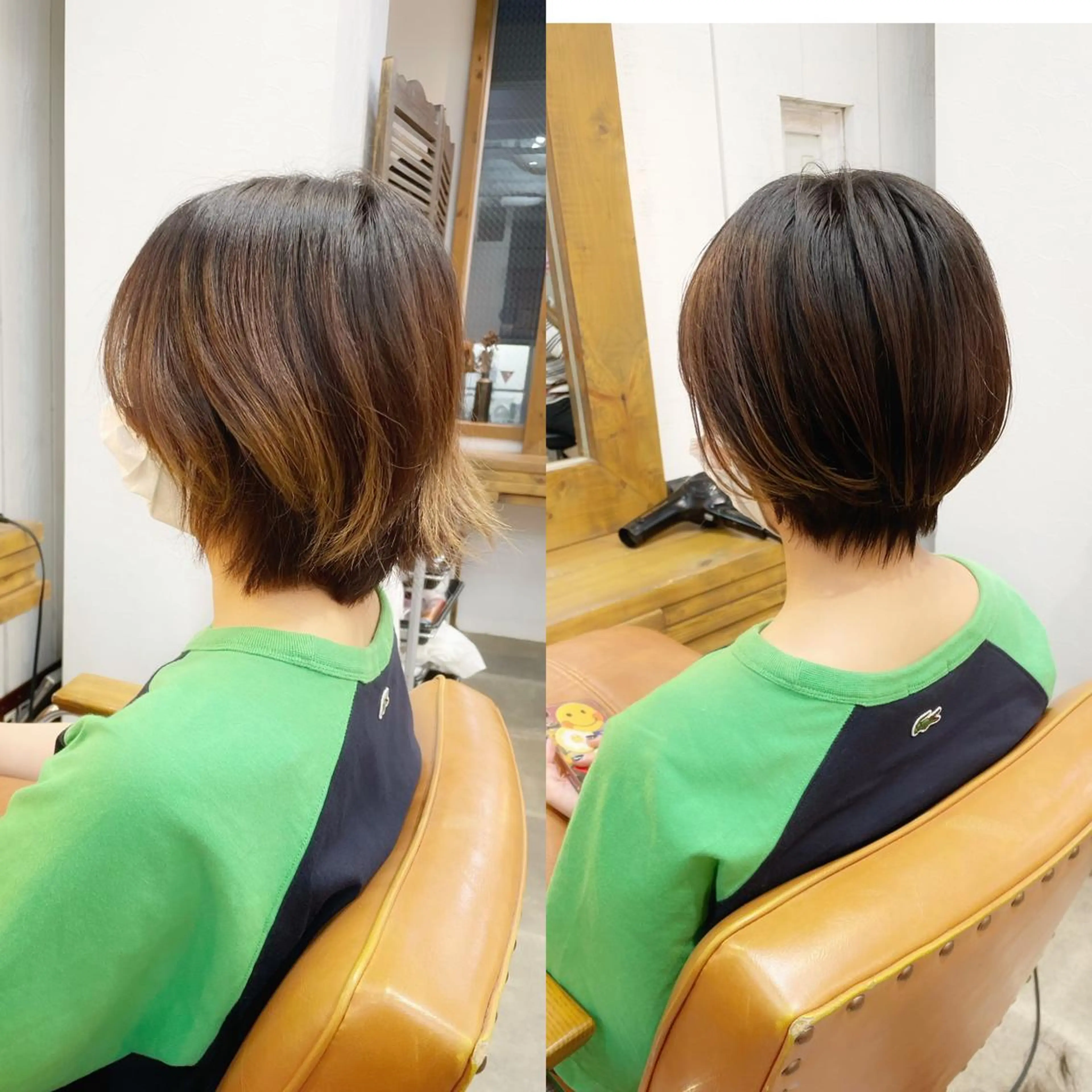 ショート 丸みショート くびれヘア くせ毛 ミセス ショートヘア 👑銀座ショート/ 絶壁補正/金子涼👑のヘアスタイル