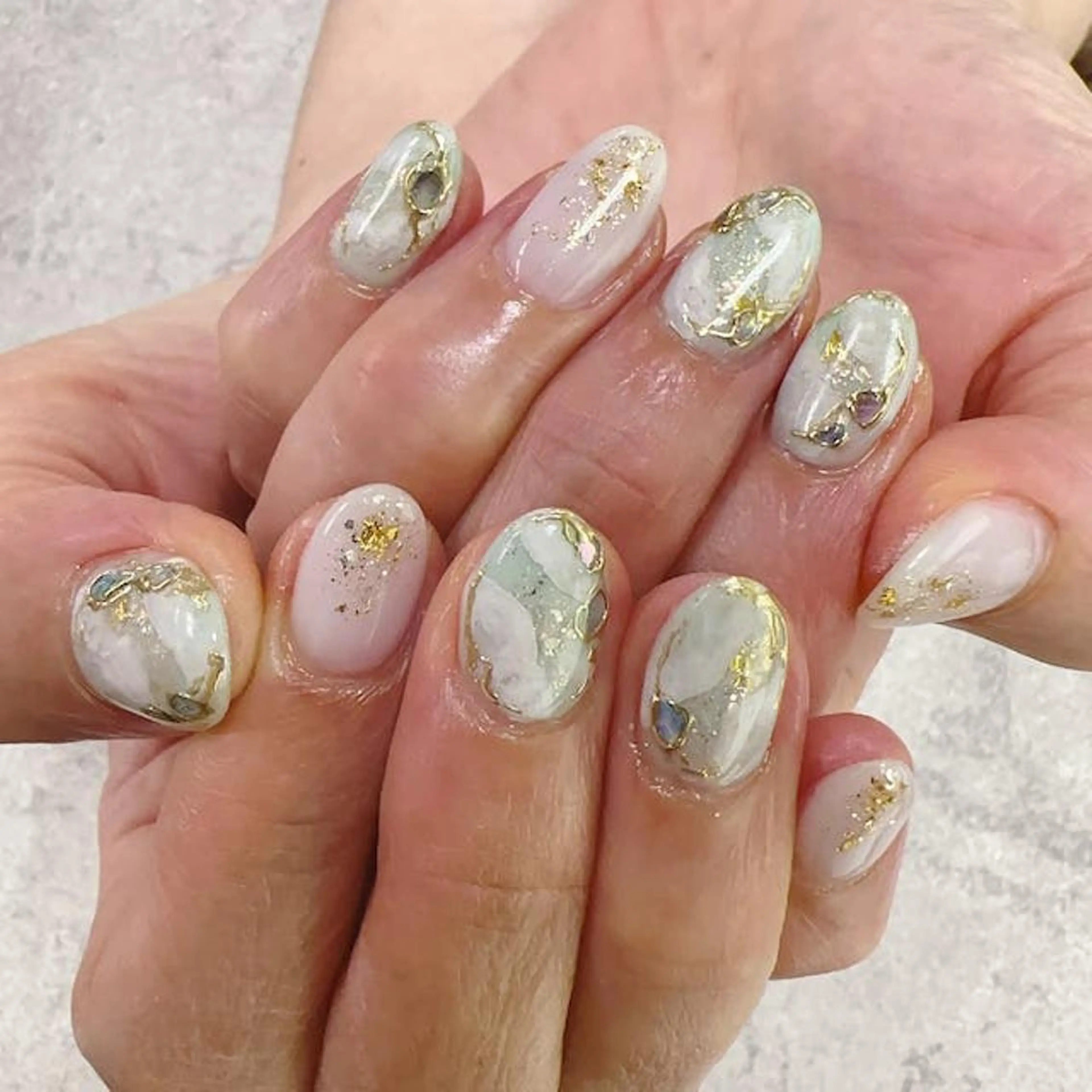 ネイル フットネイル フレンチネイル ジェルネイル ガラスフレンチ グラデーション ハンドネイル ハンドケア FASTNAIL PLUS 新宿店のネイルデザイン