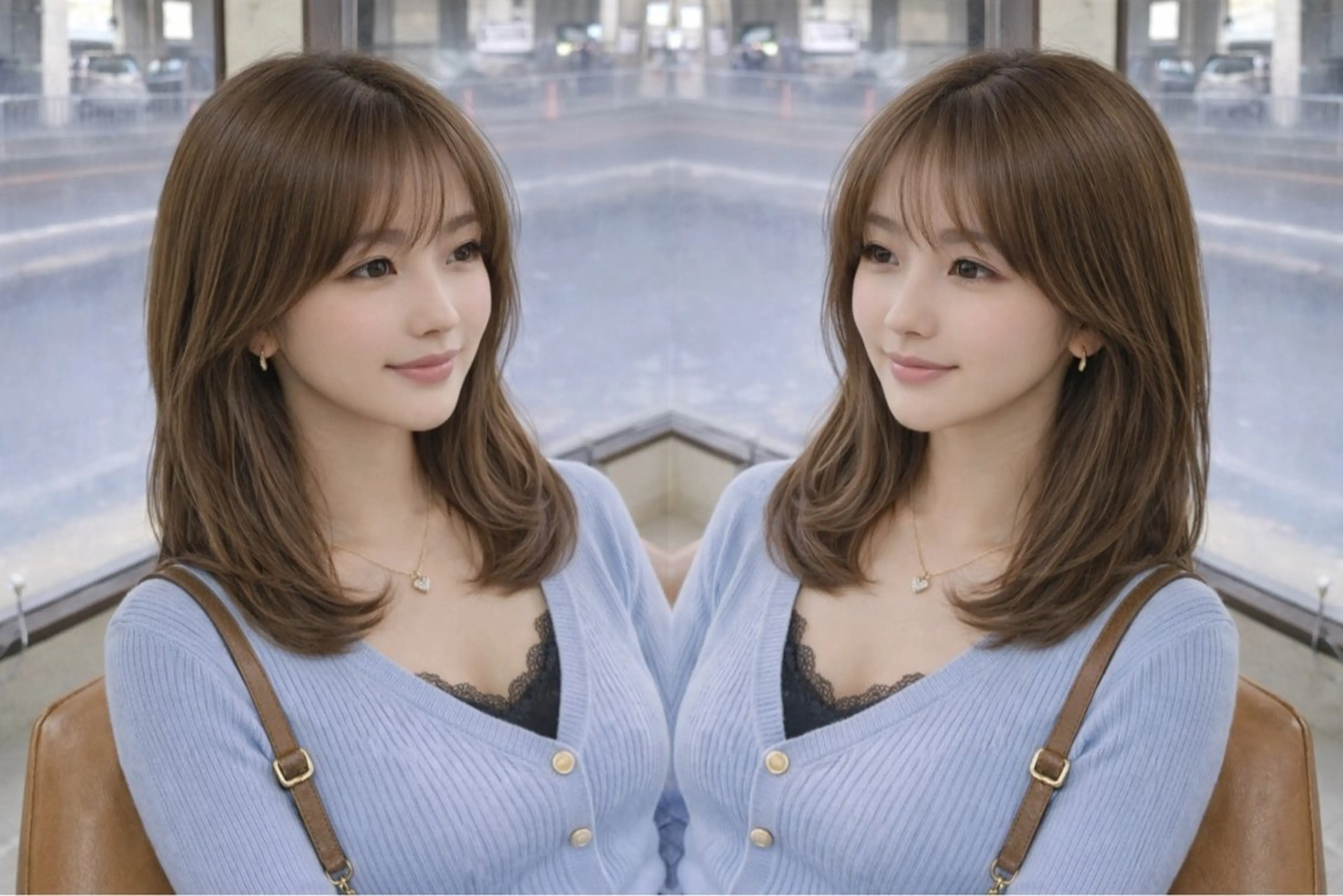 セミロング カット ヘアカラー ✨ORO豊中本店/ 石田敏友規✨のヘアスタイル