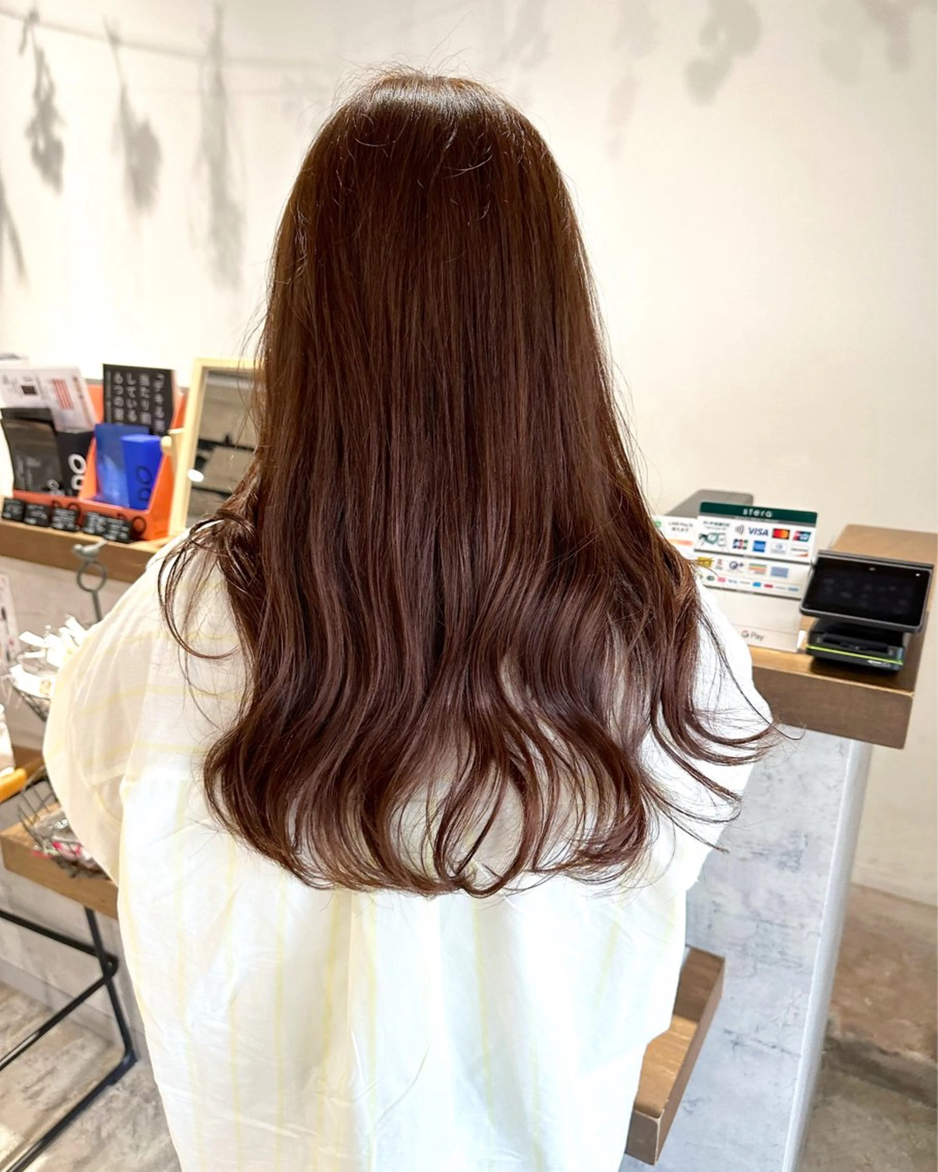 ロング カラー ヘアアレンジ オレンジ 落合　眺 (オチアイ　ノゾミ)のヘアスタイル