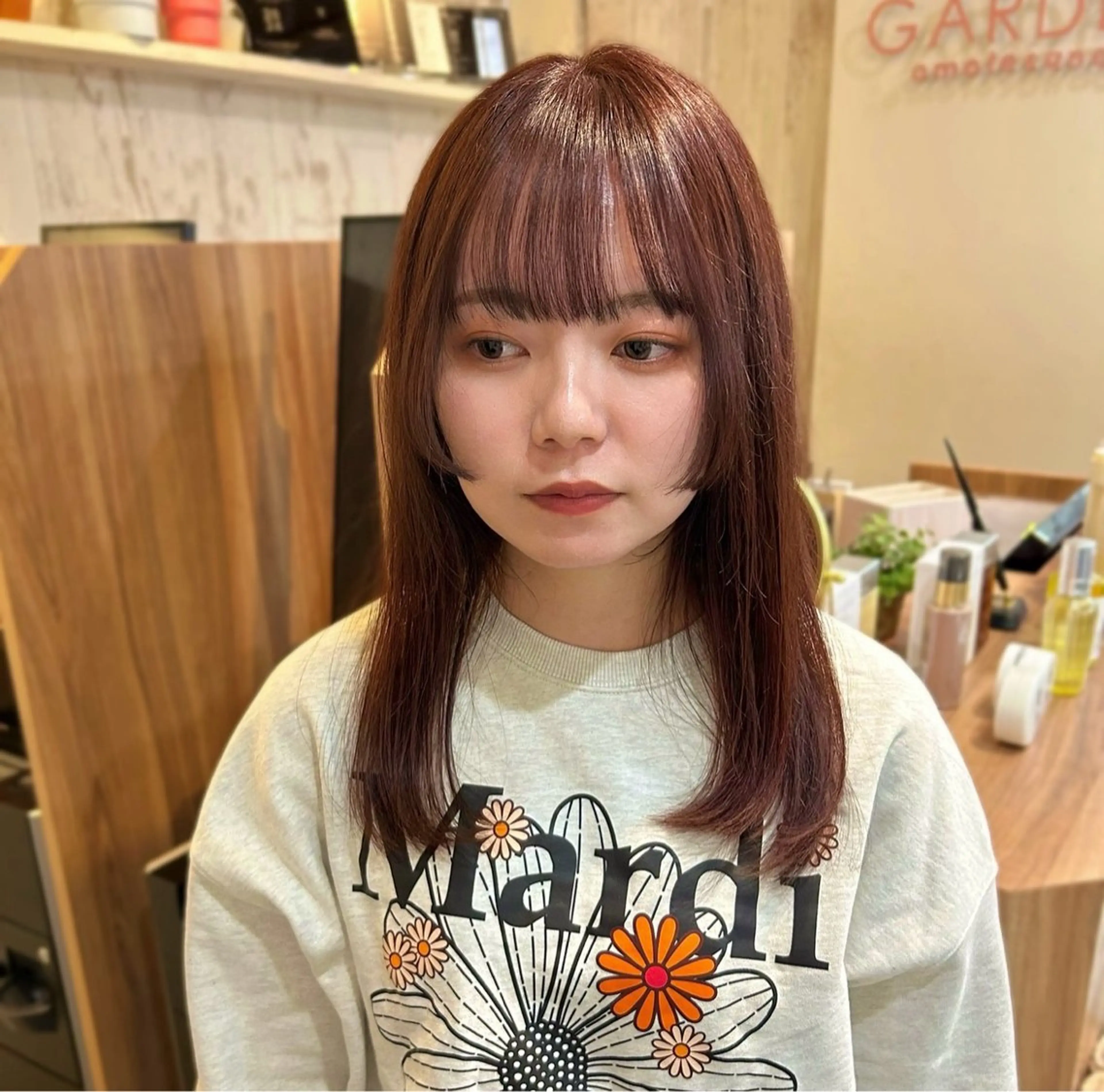 ロング カット ヘアカラー トリートメント ヘアセット 🌸透明感/レイヤー / 栗林 彩🌸のヘアスタイル