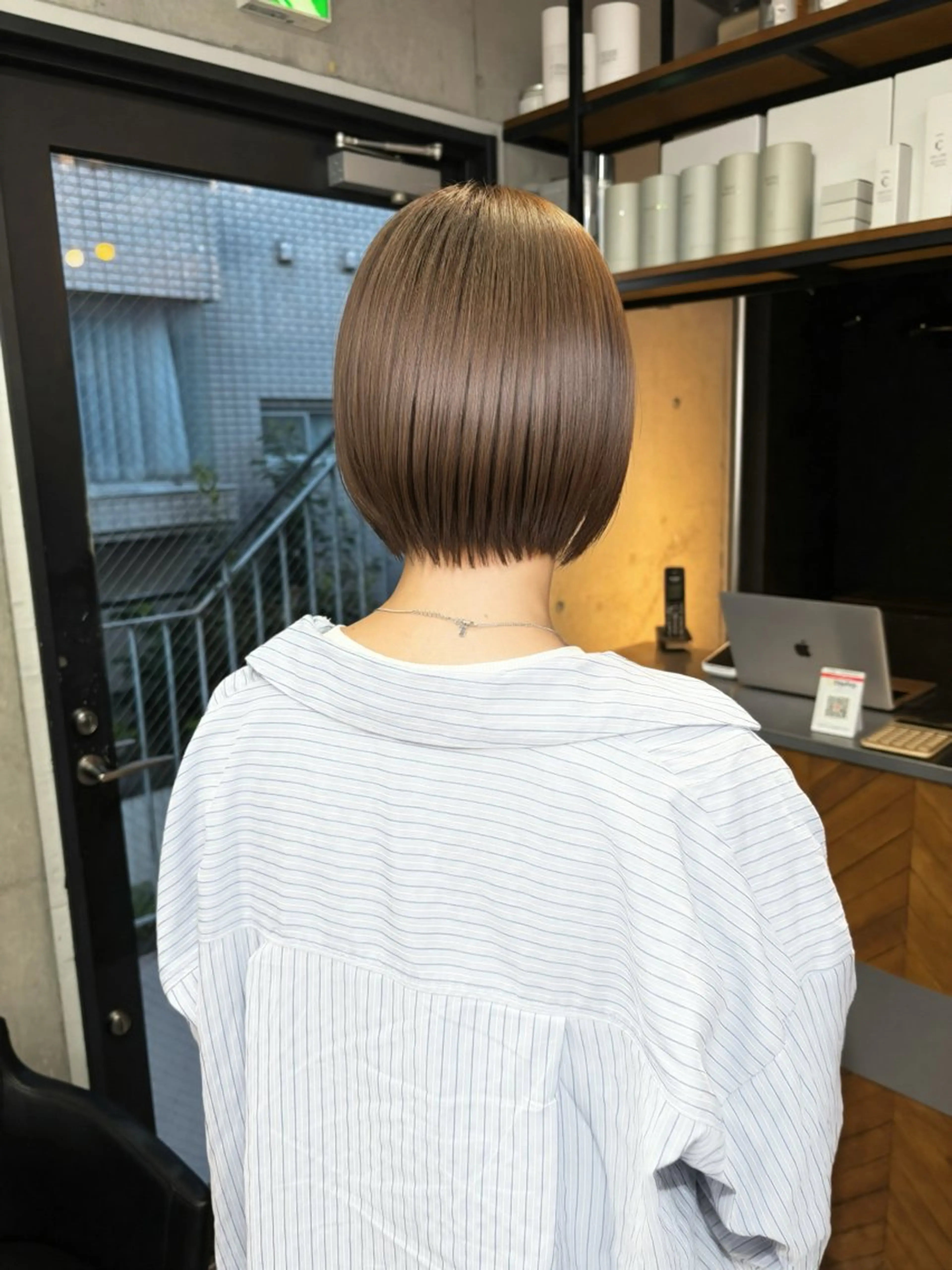 ショート カラー パーマ ショートボブ ボブ ショートヘア 縮毛矯正 カット ヘアカラー 縮毛矯正 トリートメント ショートボブ髪質改善 縮毛矯正のプロ山道潤のヘアスタイル