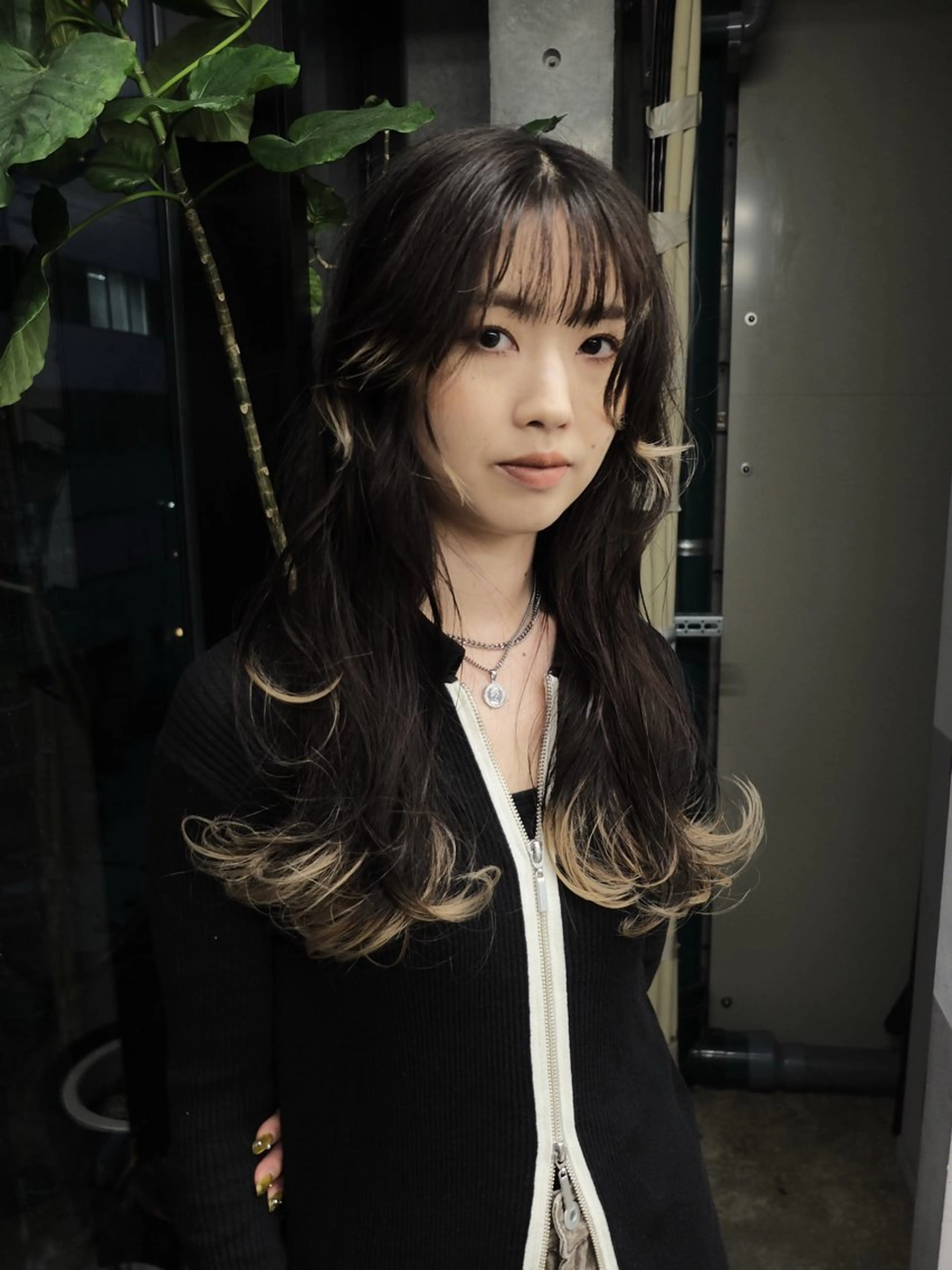 ロング カラー ヘアカラー ダブルカラー/ ケアブリーチ/クニトのヘアスタイル