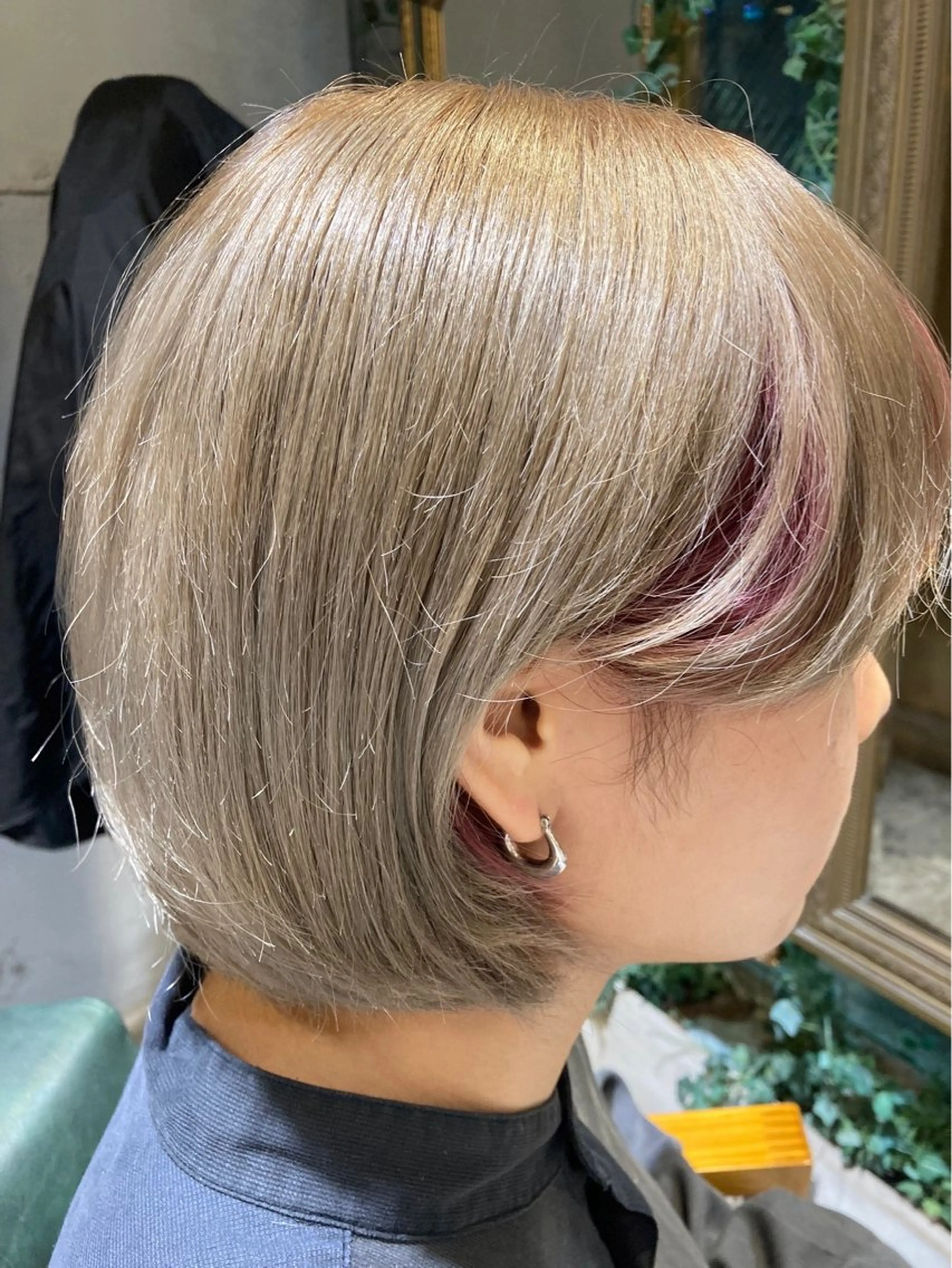 ショート カラー デザインカラー インナーカラー ボブ カット ヘアカラー トリートメント Yuto /レイヤー、ウルフのヘアスタイル