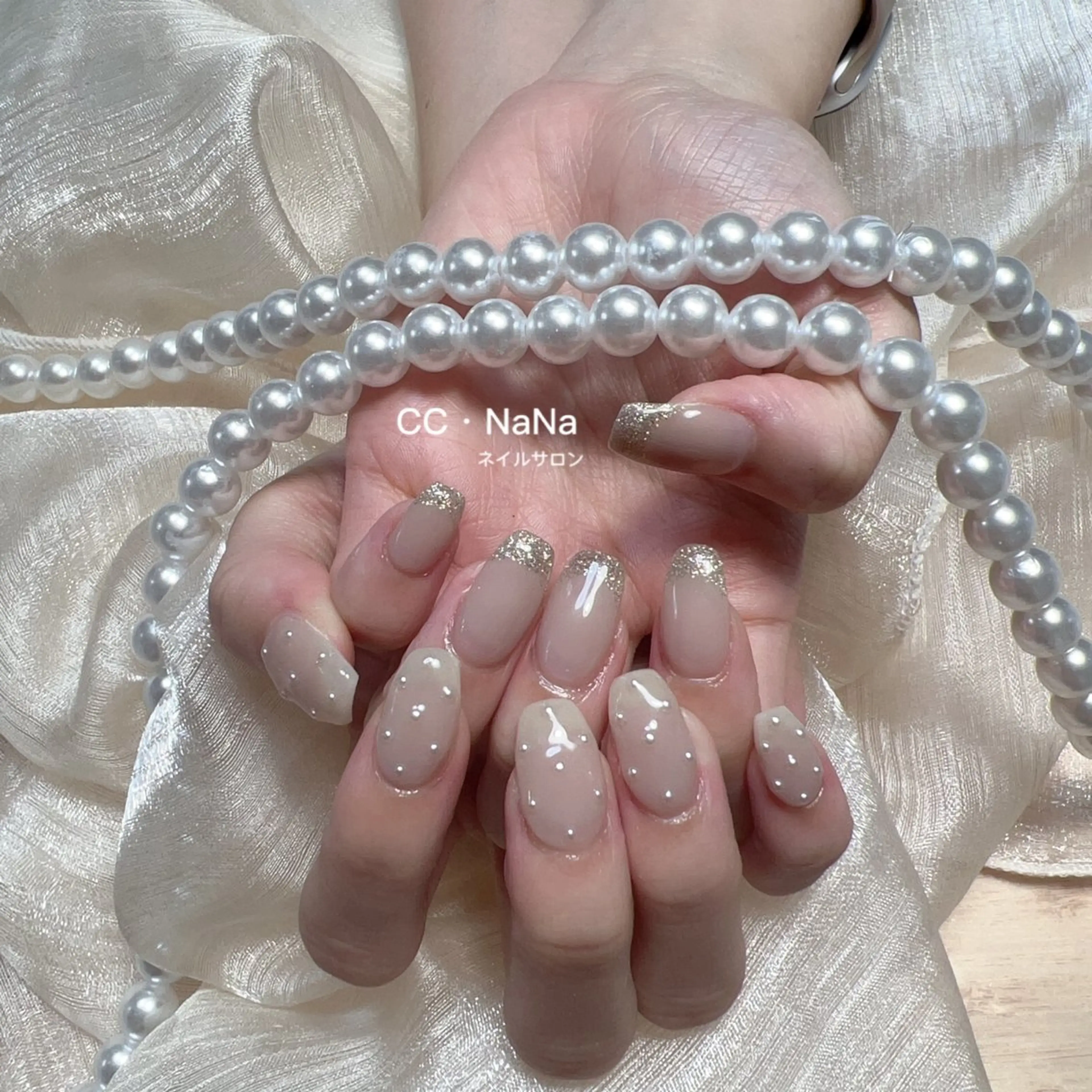 ネイル 持ち込み ハンドネイル 💎CC・NaNa 韓国風ネイル🌙Cのネイルデザイン