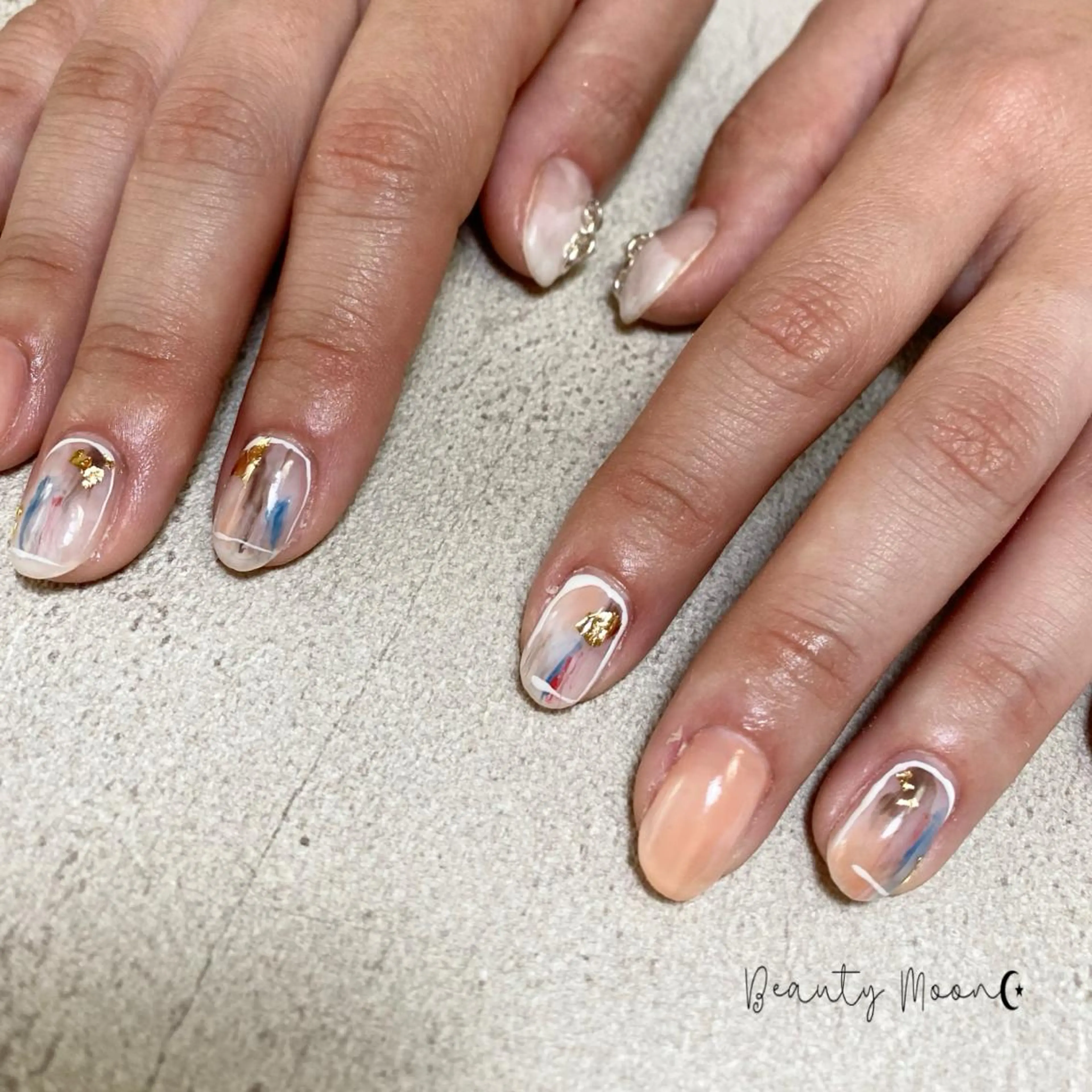 ネイル ショートネイル ハンドネイル beauty ☪︎moonのネイルデザイン