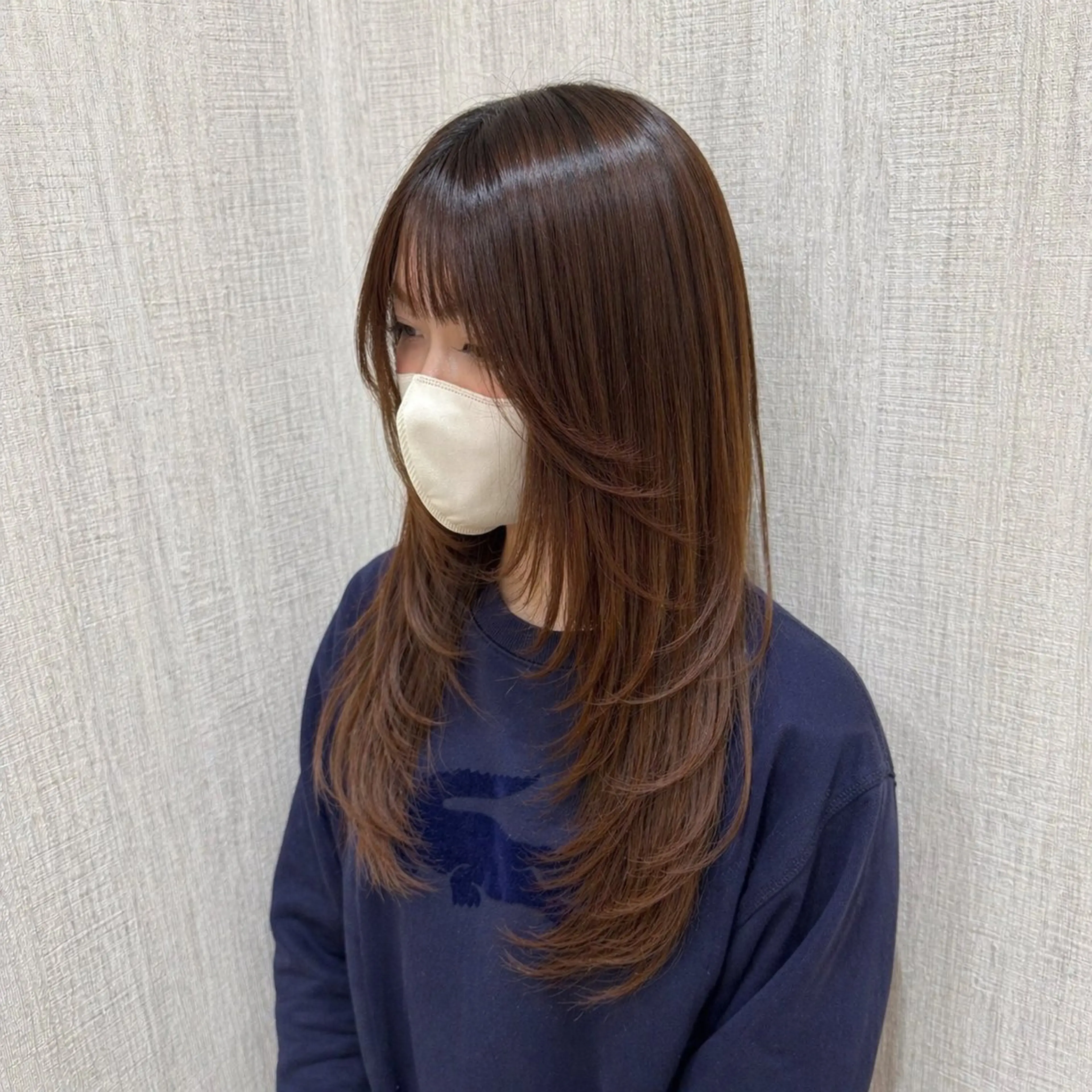 ロング くびれヘア レイヤーカット ロング カット ヘアカラー トリートメント 店長✨レイヤー✖️ 髪質改善✖️韓国ヘアのヘアスタイル