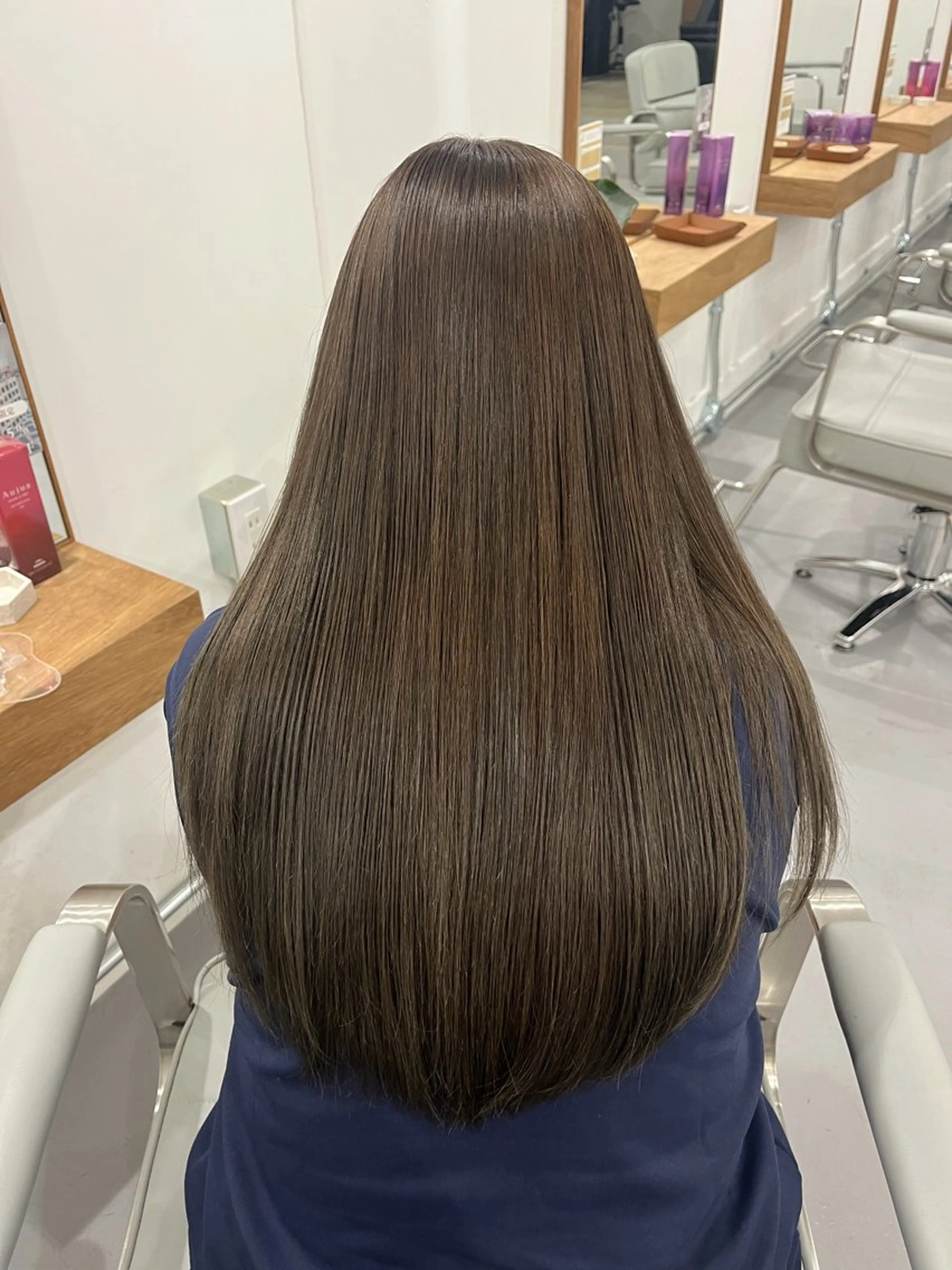 ロング チョコレートブラウン kutenクテン所属・KUTEN岐阜カラー /Haoのヘアスタイル