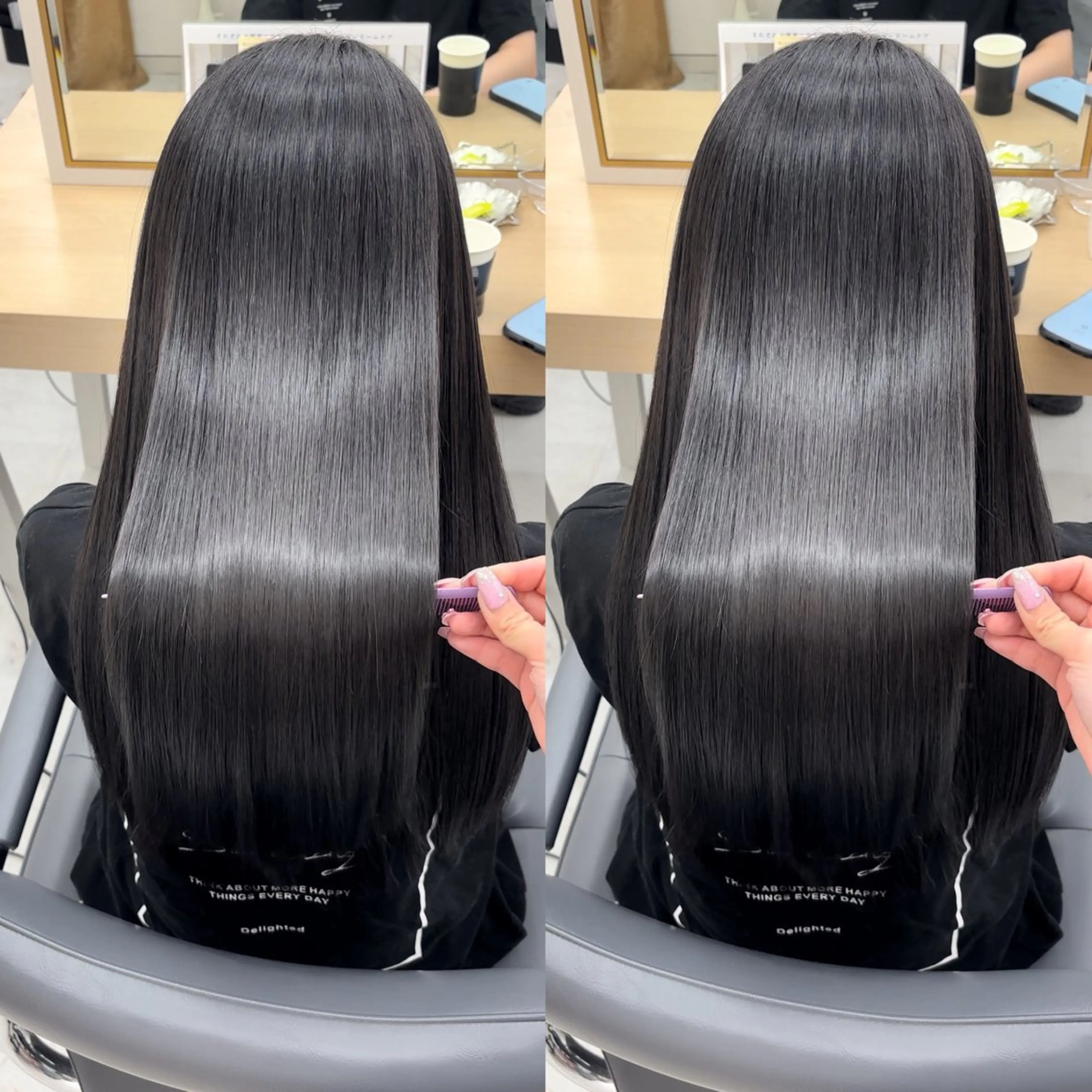 💛🉐【新規限定】【4月限定】カット＋カラー＋縮毛矯正＋トリートメント💛の写真