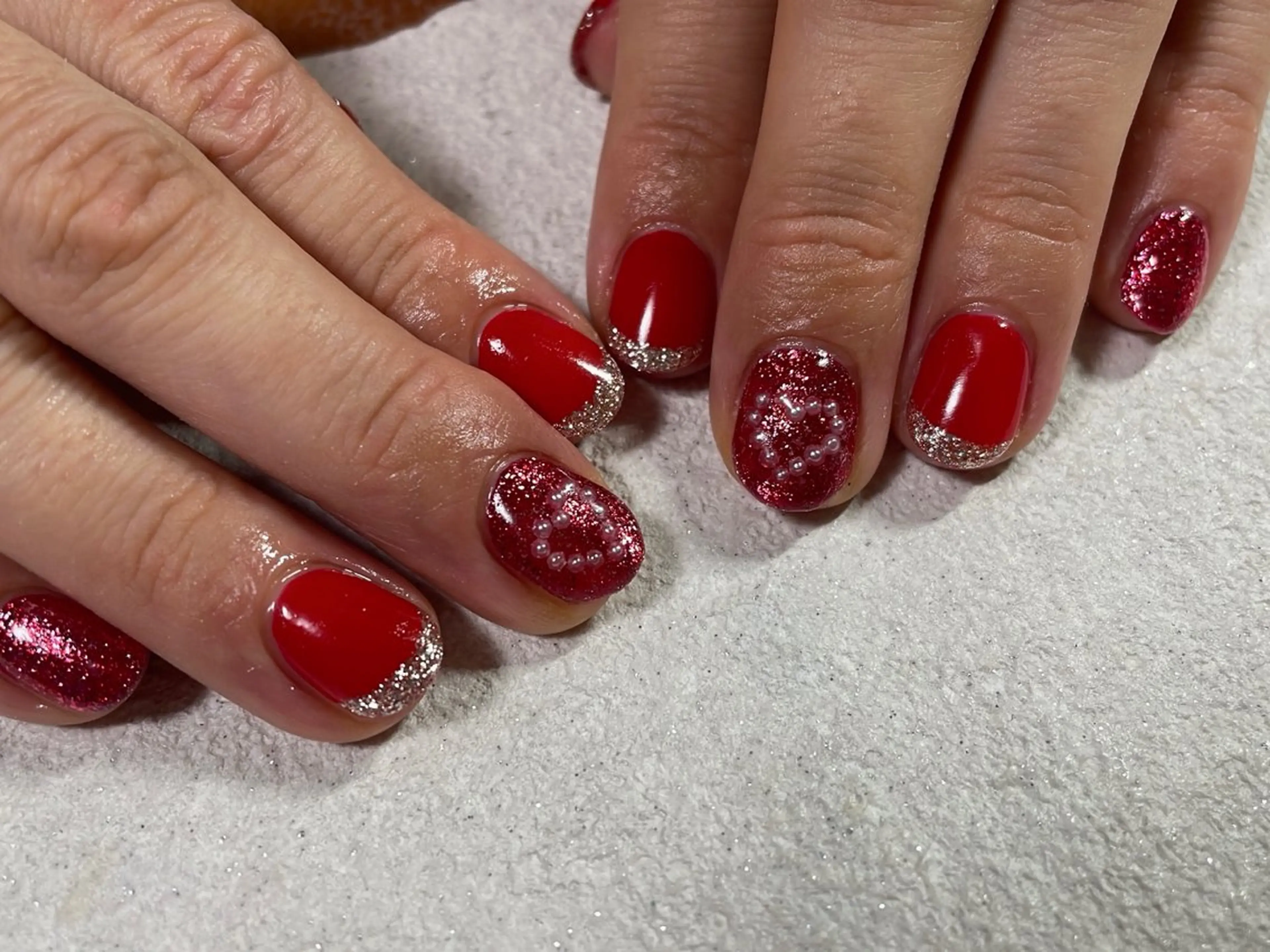 ネイル オーロラネイル フットネイル フレンチネイル ジェルネイル 韓国ネイル kiki nail &brow二子玉川の眉毛・アイブロウイメージ