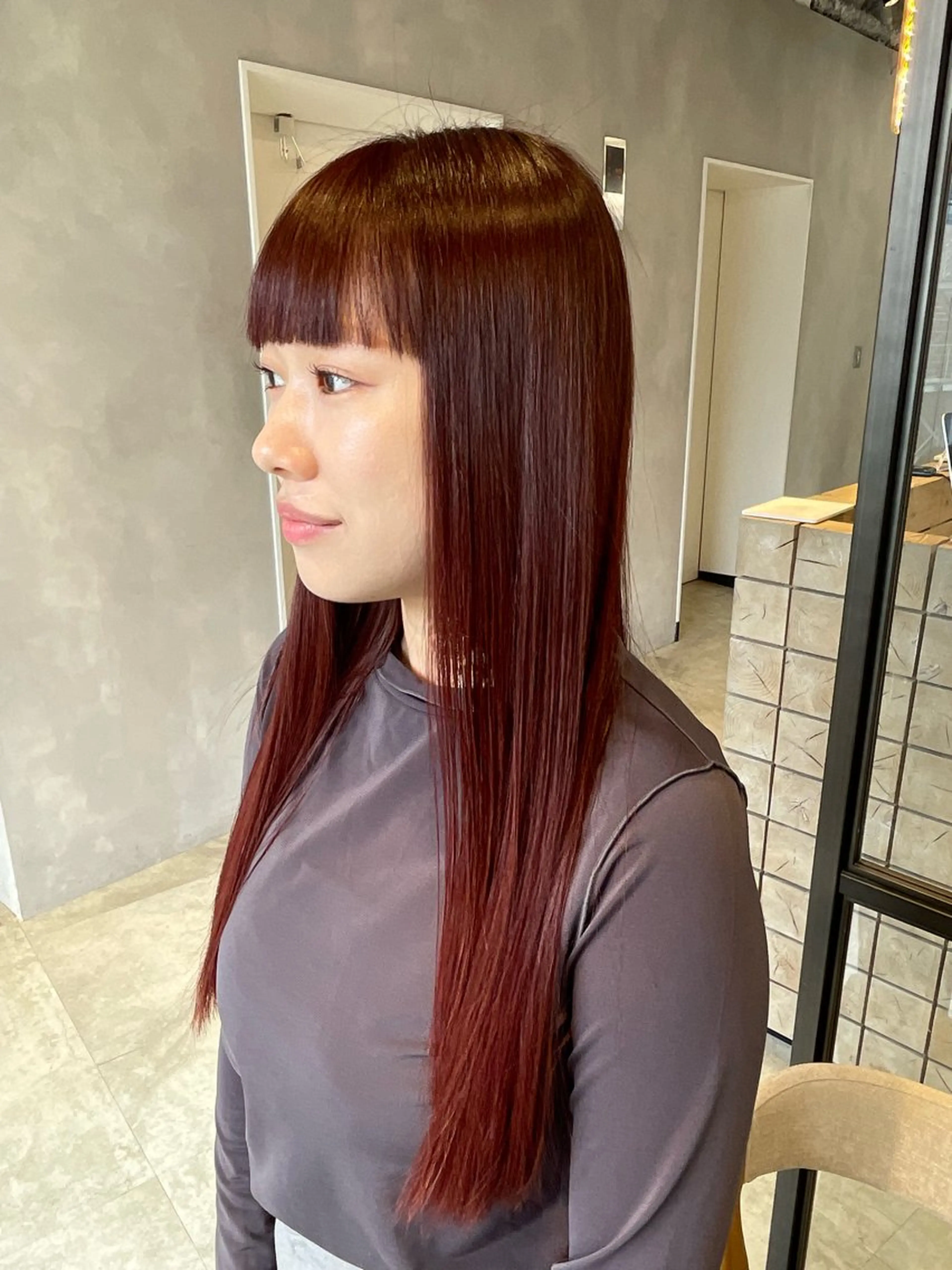 ロング カラー 髪質改善 トリートメント 酸熱トリートメント 透明感カラー✨艶髪 制作🌱山根あゆみのヘアスタイル