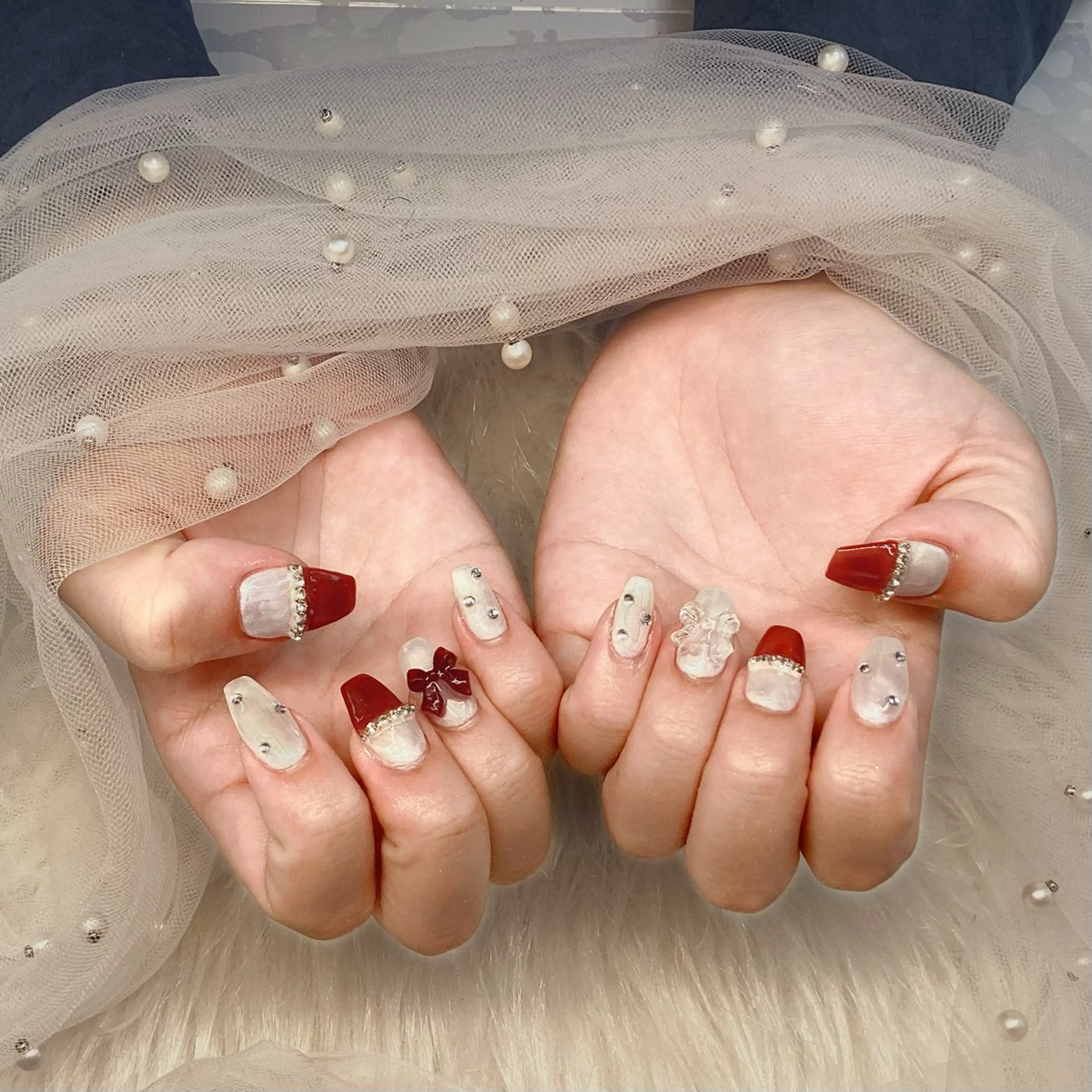 ネイル パーツ全部¥110 サロンミミのネイルデザイン