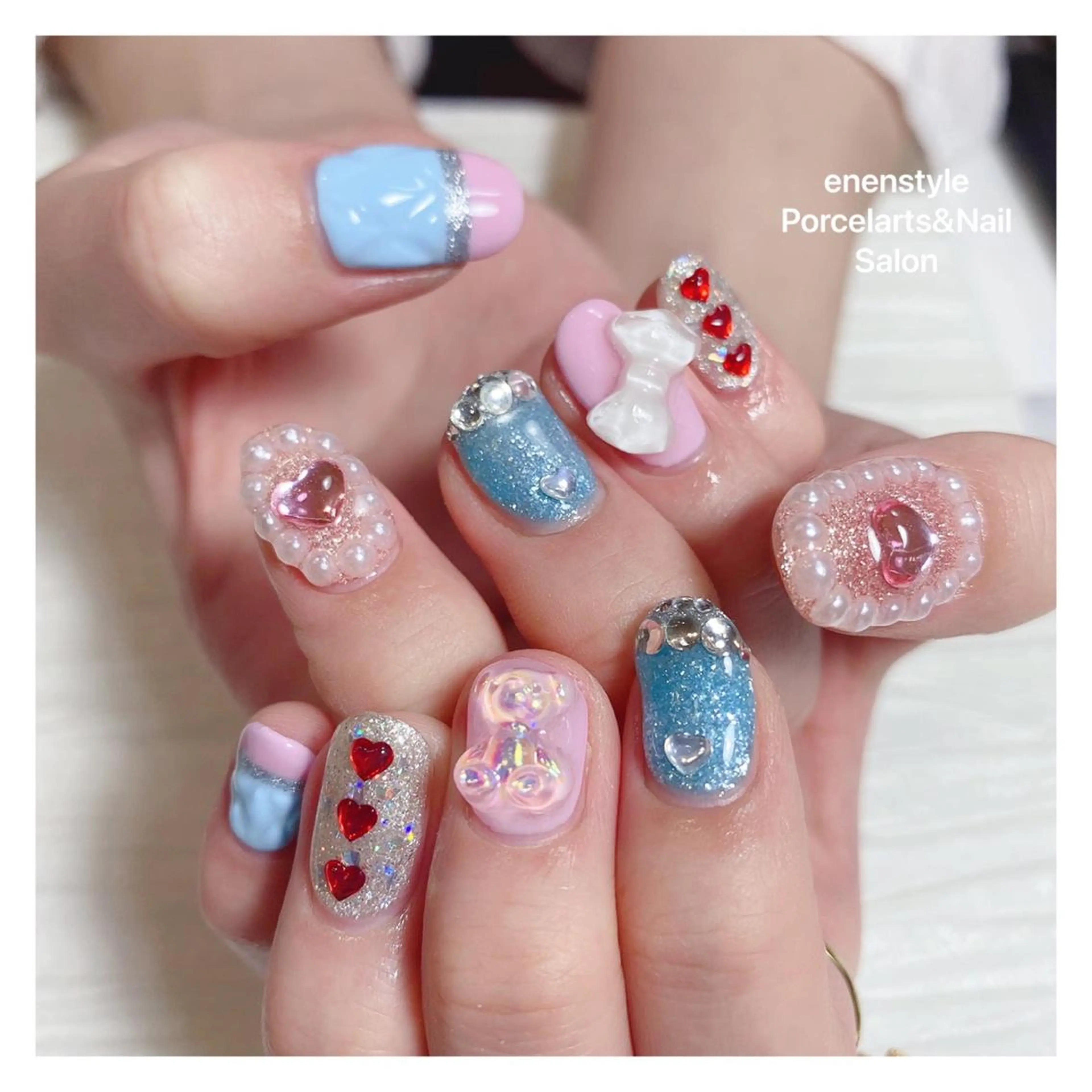 ミディアム ネイル 👑enen style👑のネイルデザイン