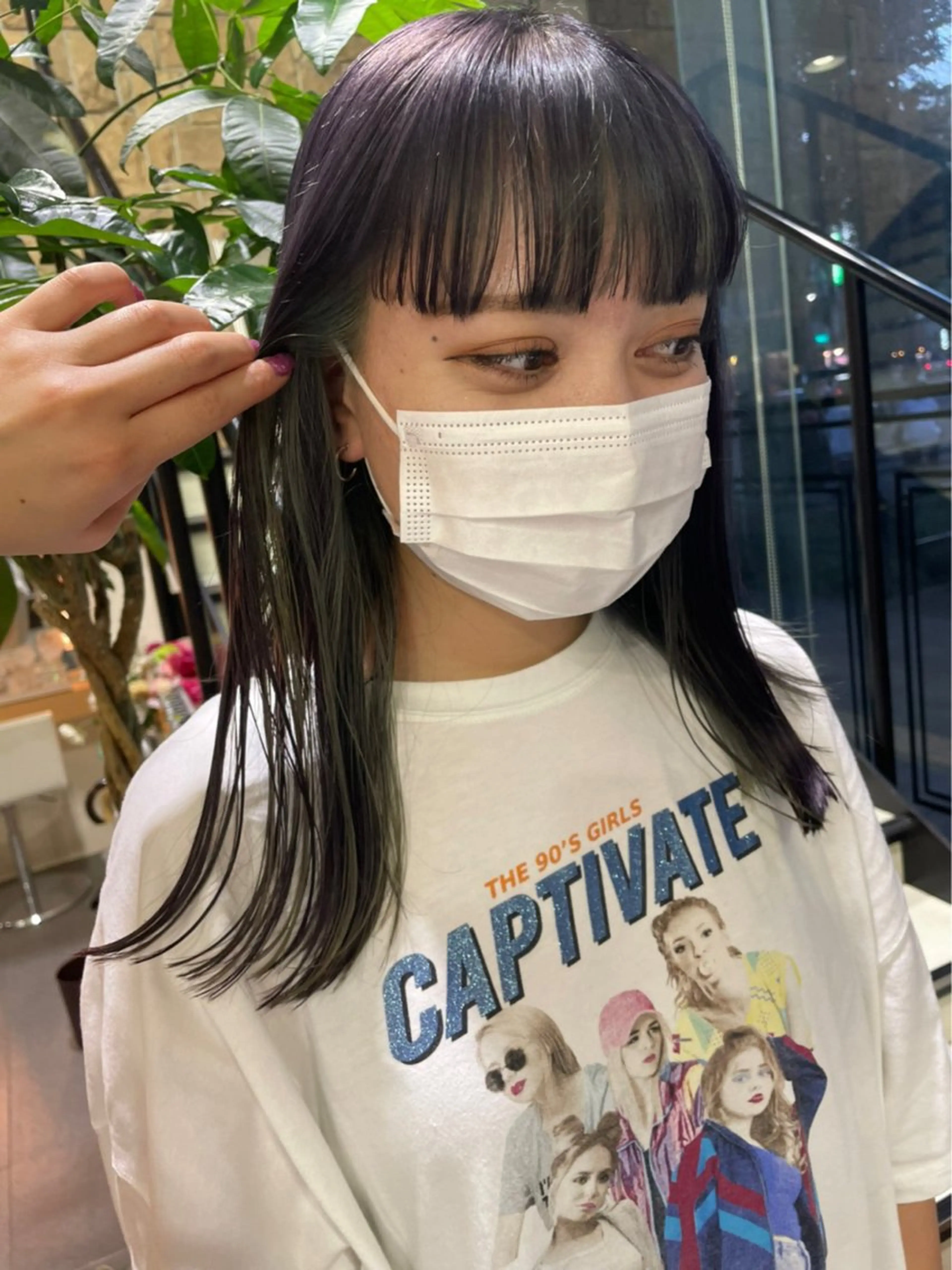 カラー ヘアカラー メンズパーマ/ メッシュ📍ﾕﾘのヘアスタイル