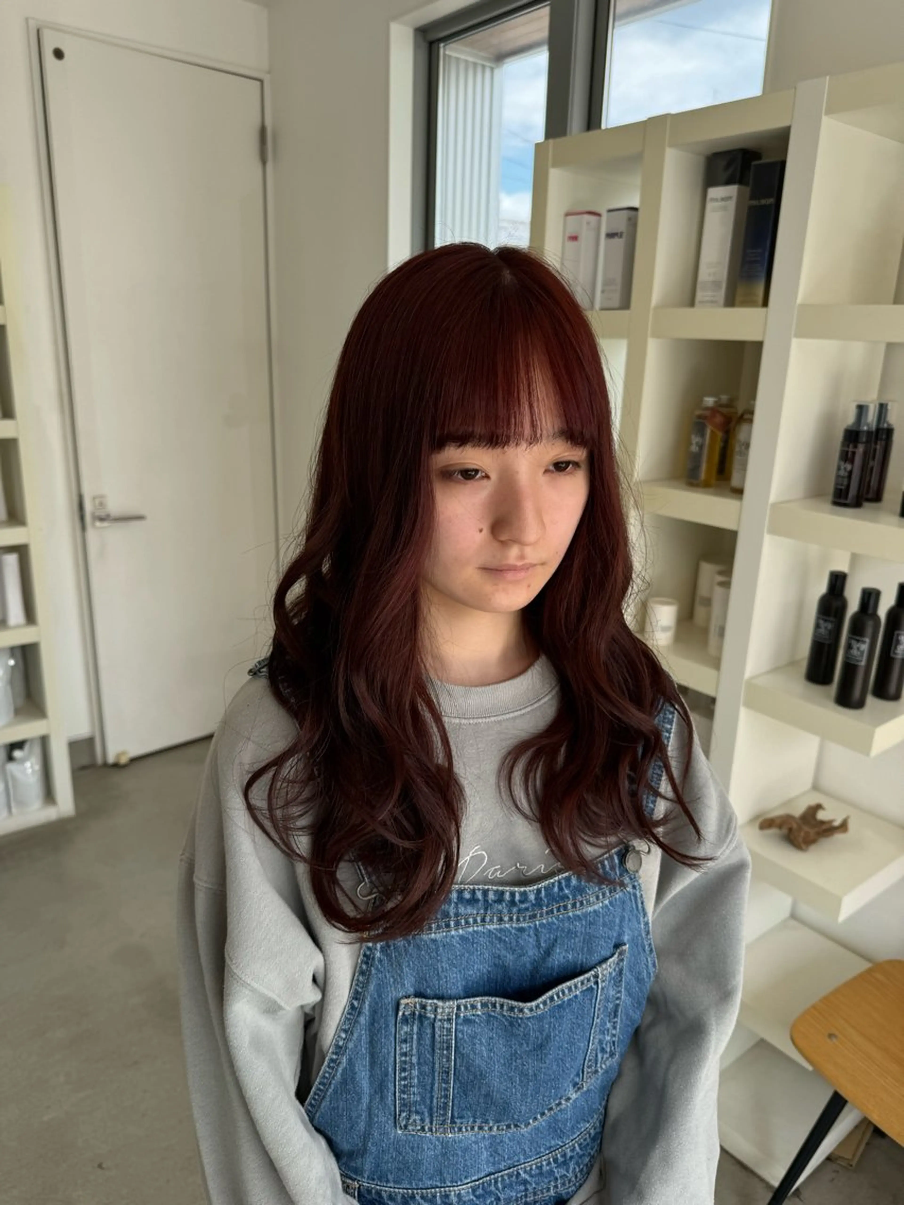 ロング カラー 堀越 美羽のヘアスタイル