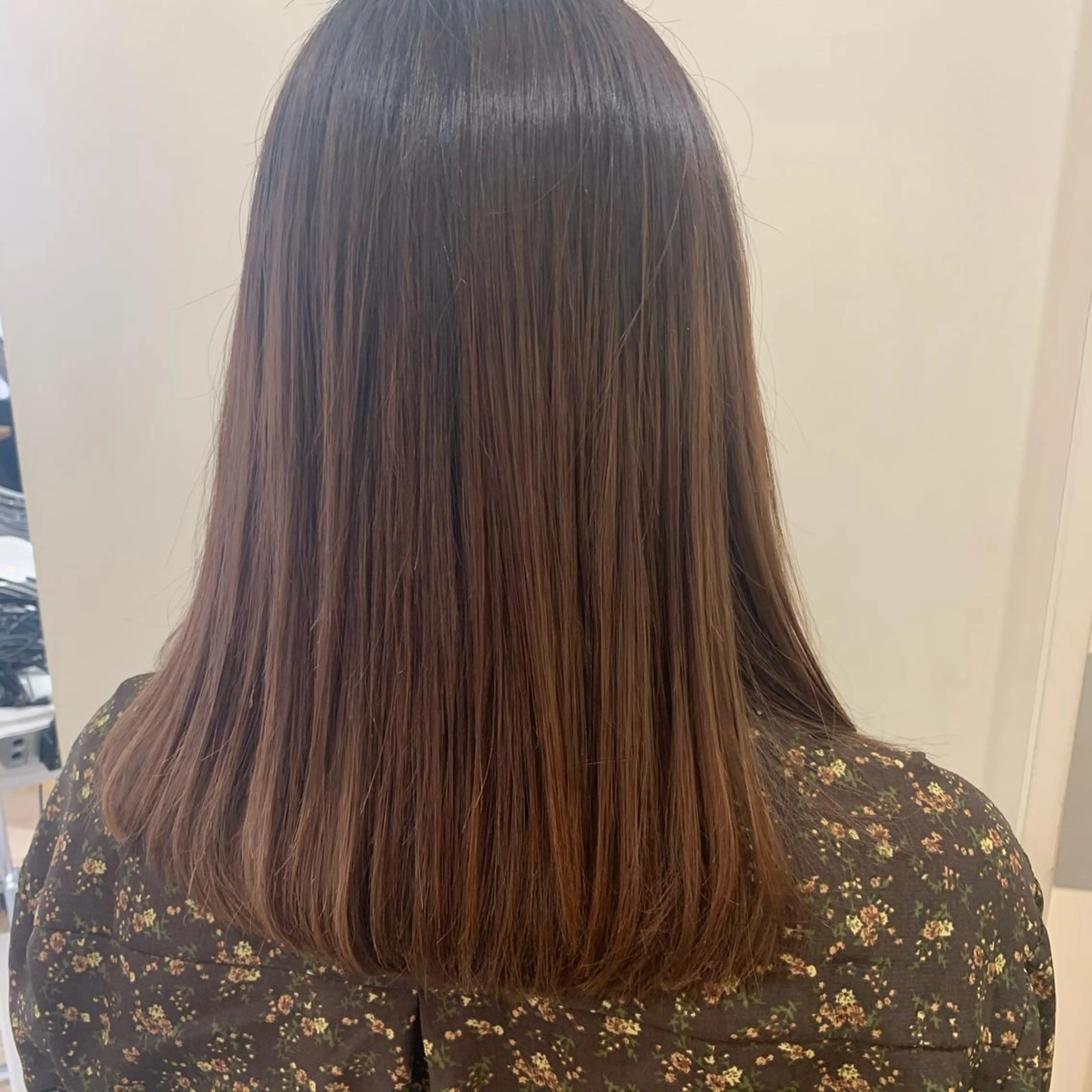 セミロング ボブ/美髪矯正 /佐藤　奈巳のヘアスタイル