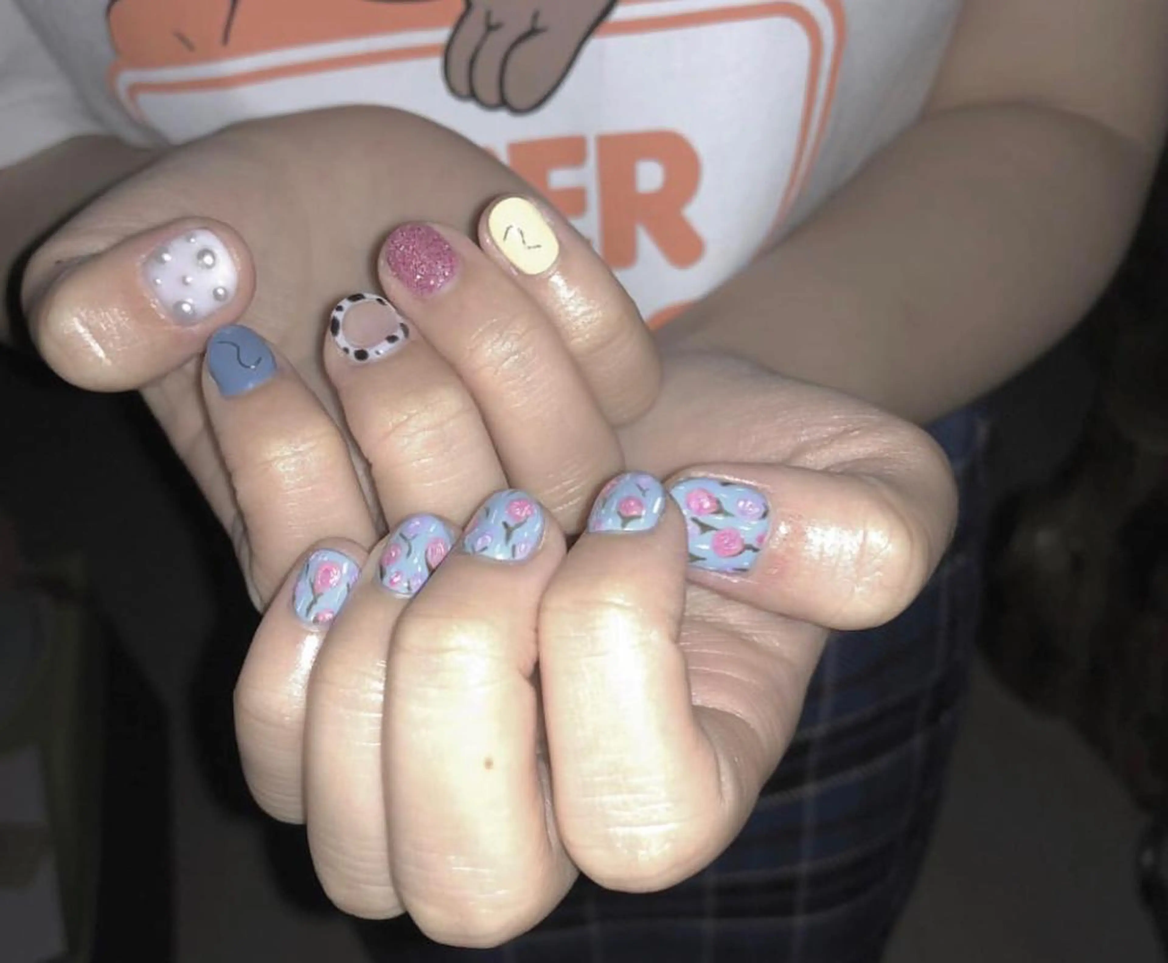 ネイル ハンドネイル パラあり！フィルイン 美フォルムのネイルデザイン