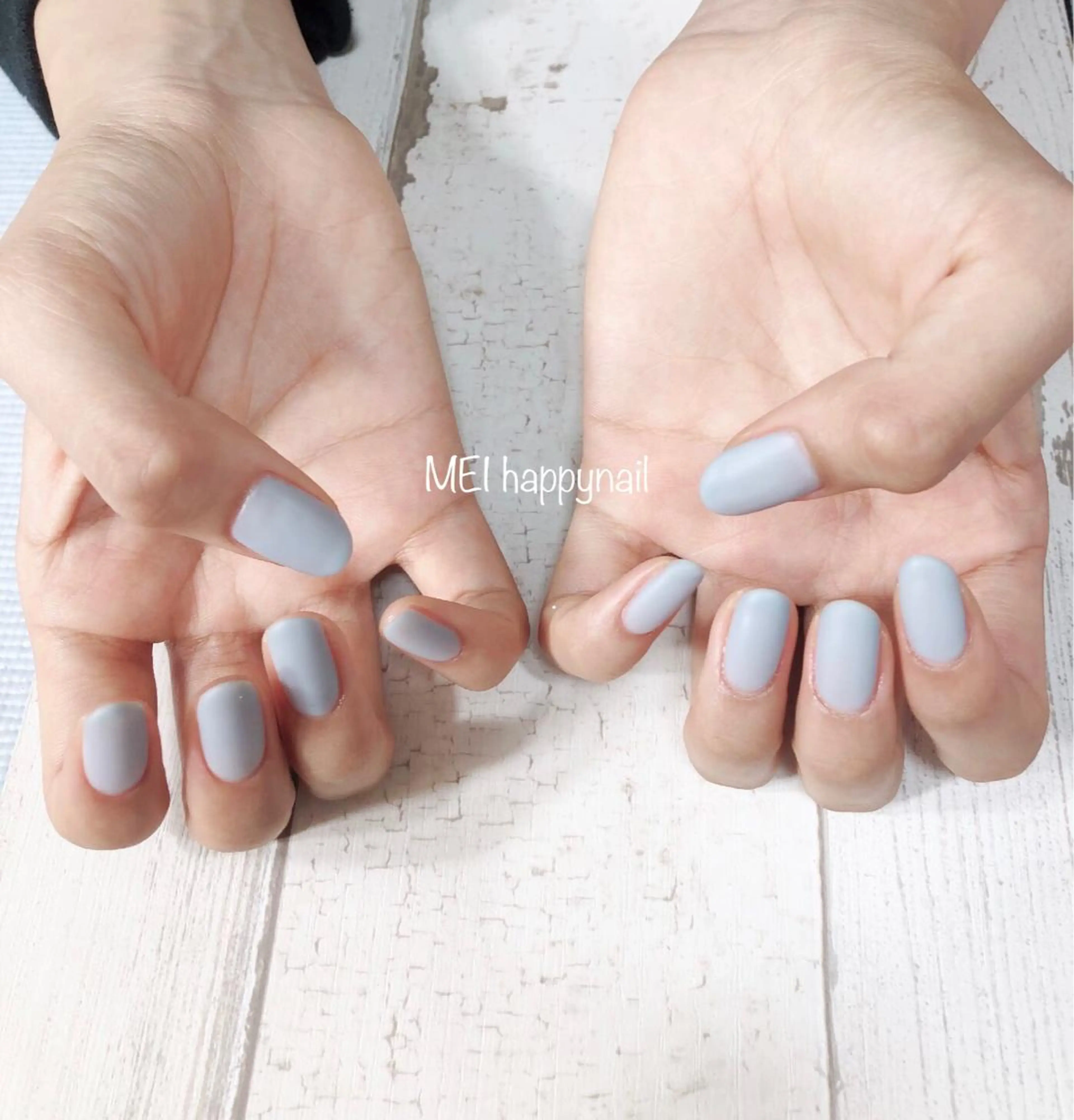 ネイル マットネイル 北浦和 自爪育成ケアのネイルデザイン