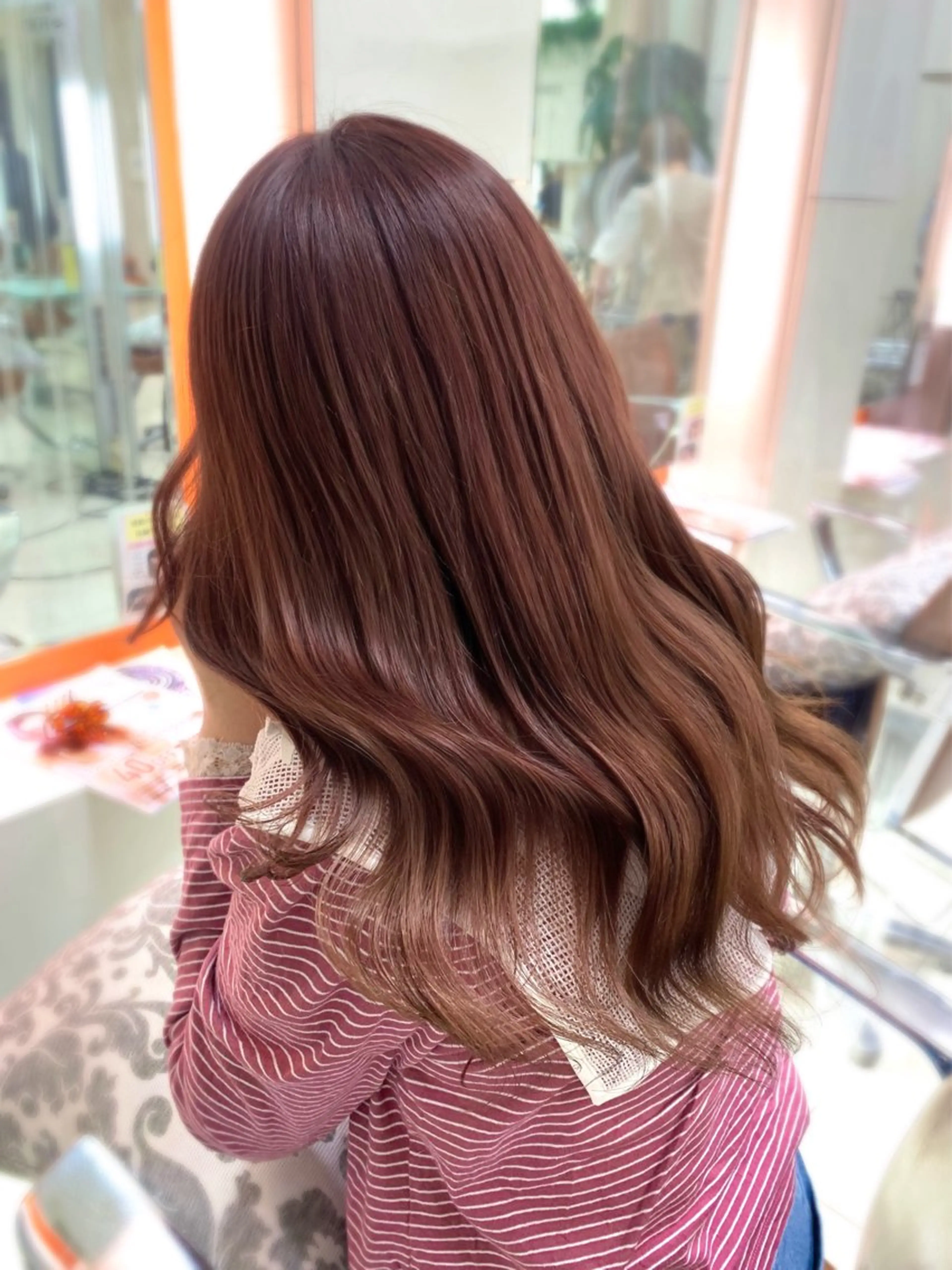 セミロング カラー 髪質改善/韓国ヘア/ 赤み消し/sahoのヘアスタイル
