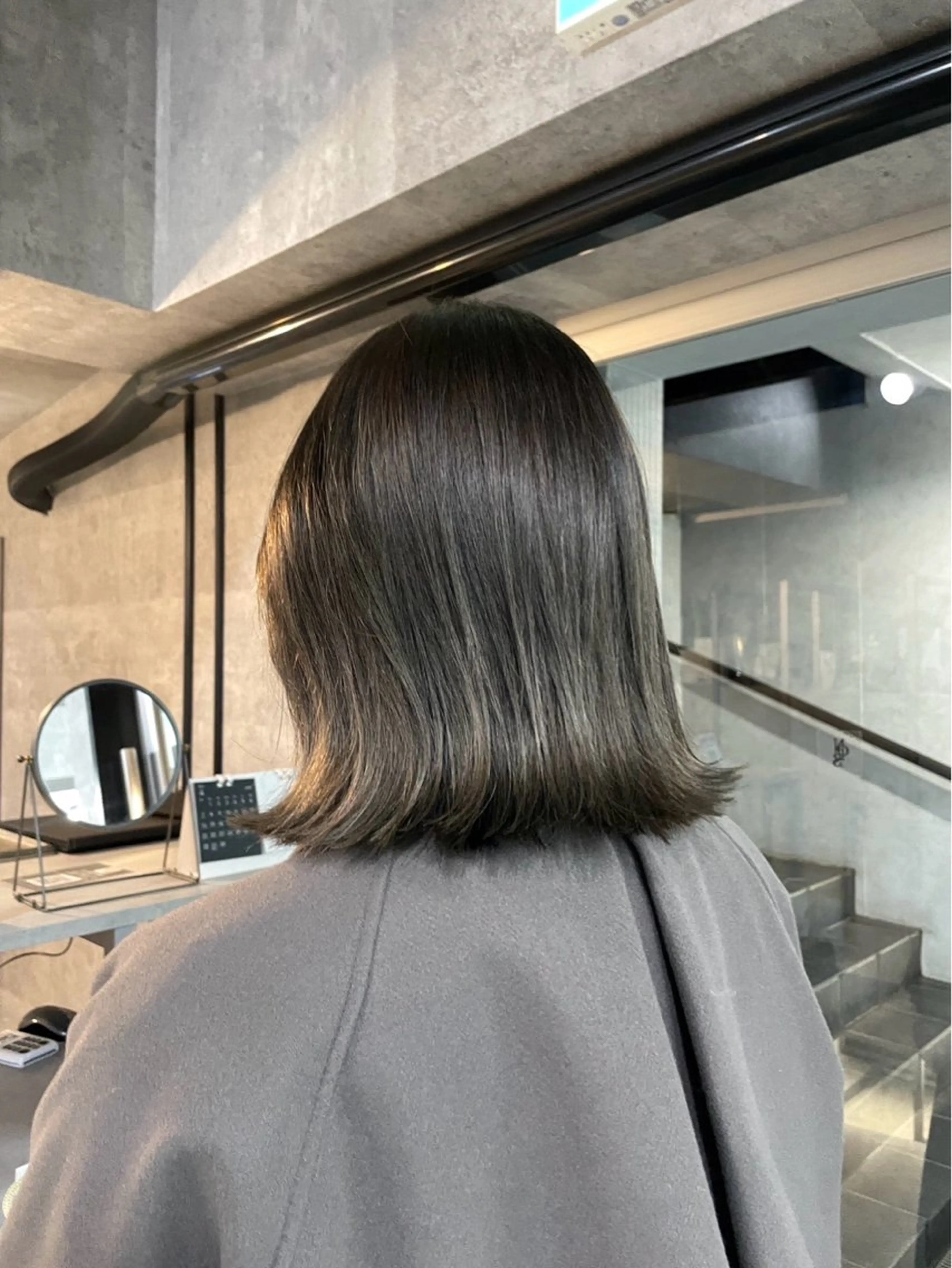 ミディアム カラー カット ヘアカラー トリートメント You/透明感カラー レイヤーカット/ボブのヘアスタイル