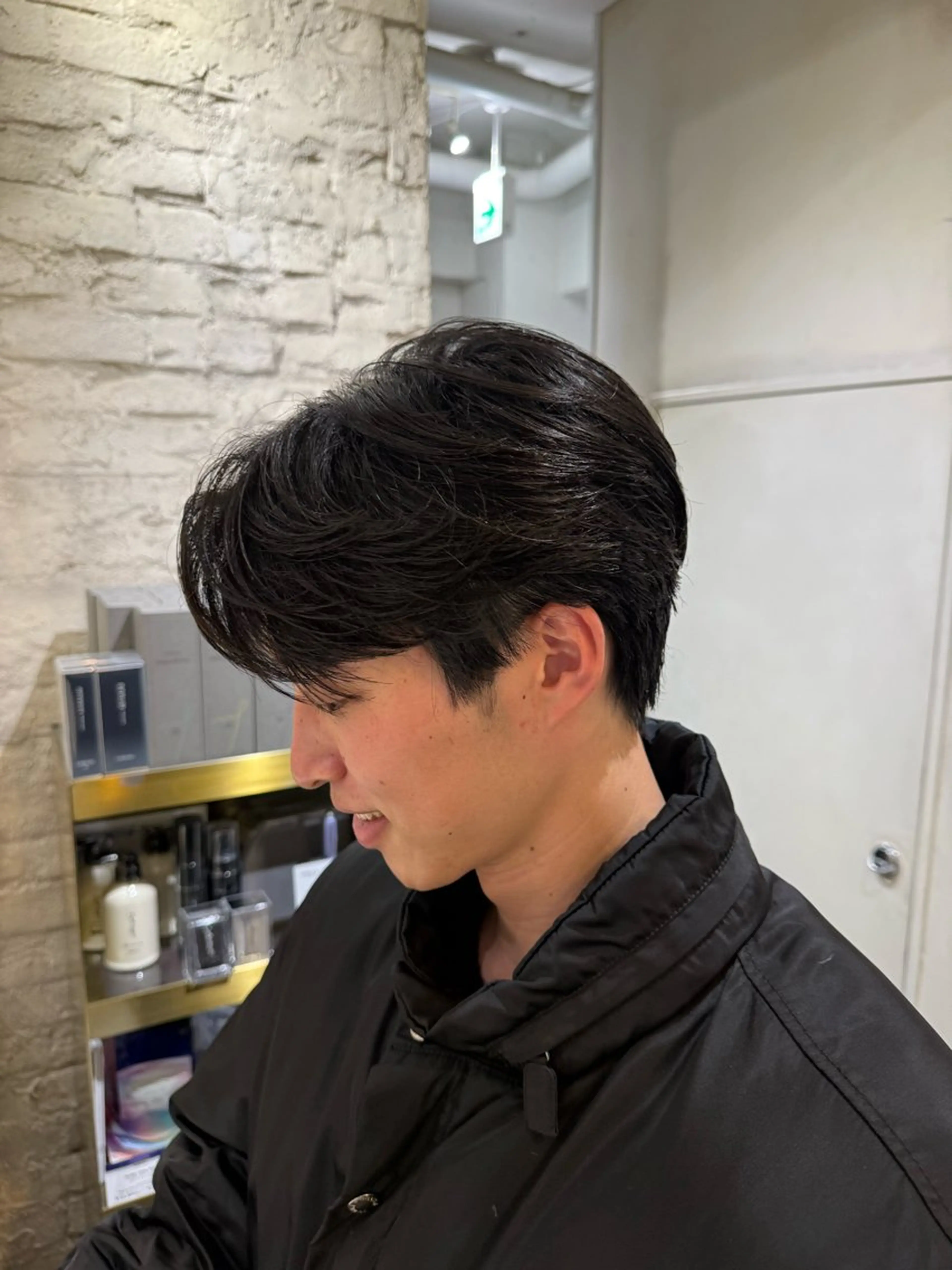 パーマ メンズ カット パーマ 荻野 宗一郎のヘアスタイル