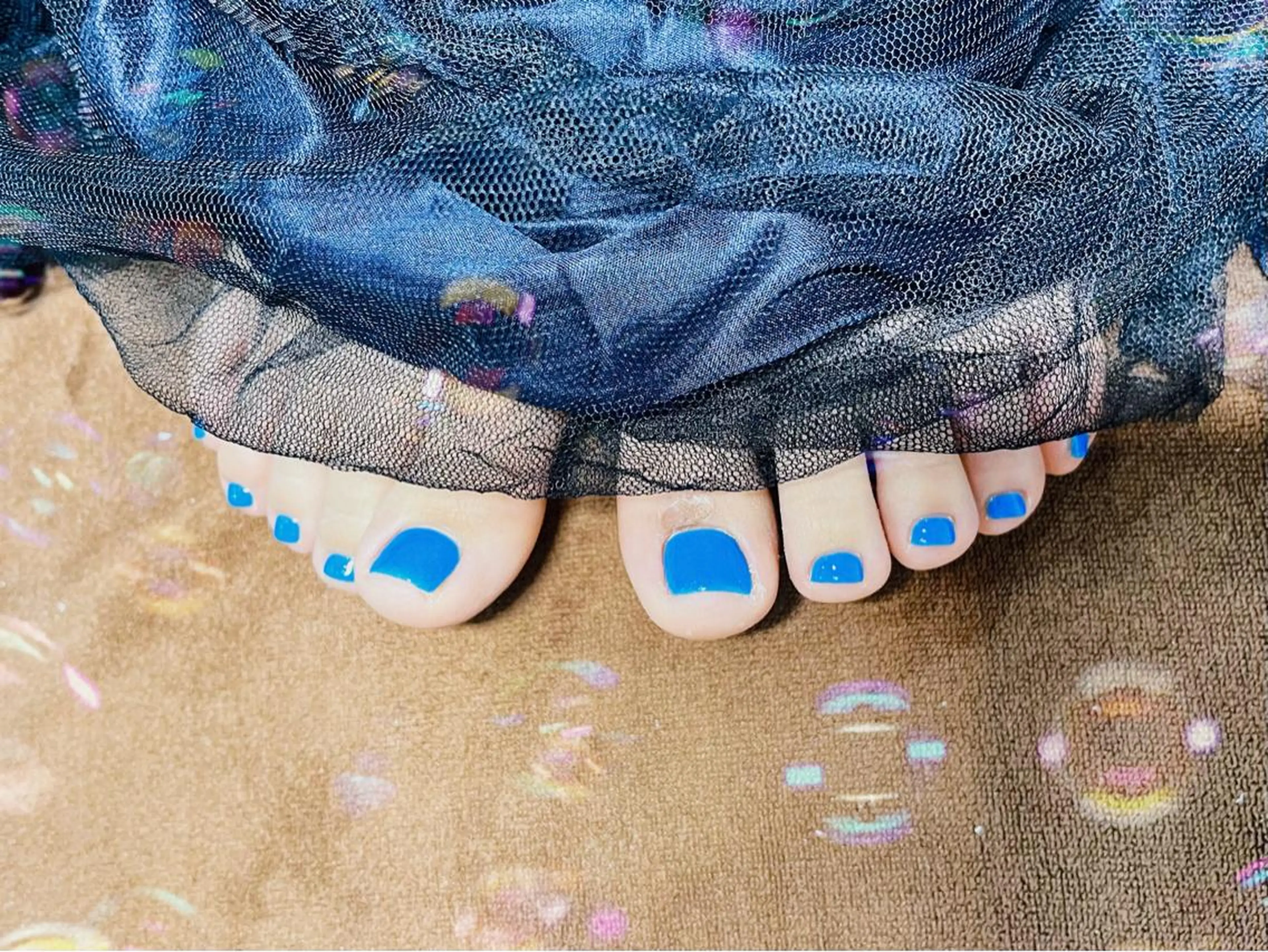 ネイル ブルー ToliyDeliy Nail Salonのネイルデザイン