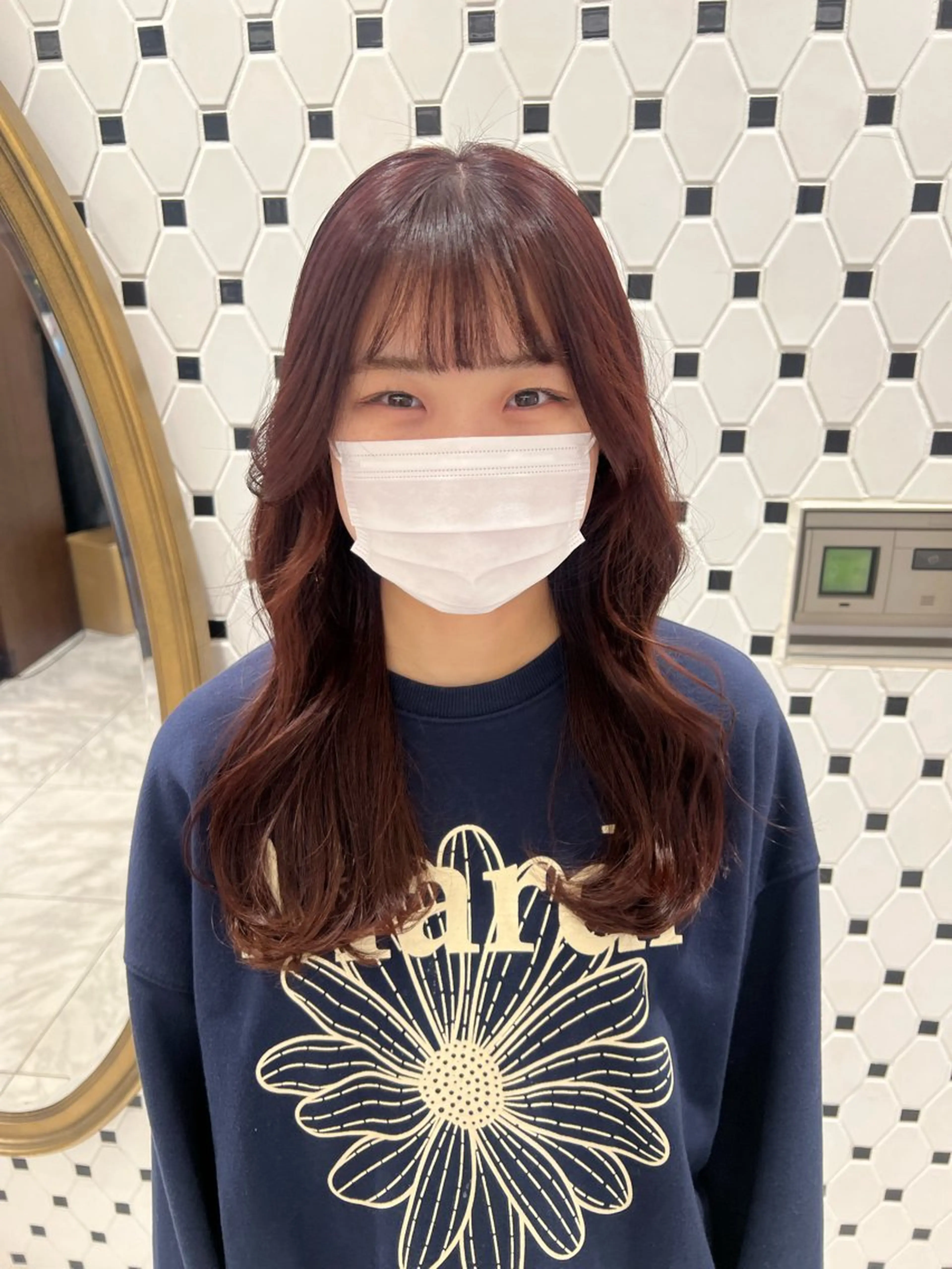 ロング カラー ヘアアレンジ カット ヘアカラー 顔周り/透明感/銀座 🩵りのせのヘアスタイル