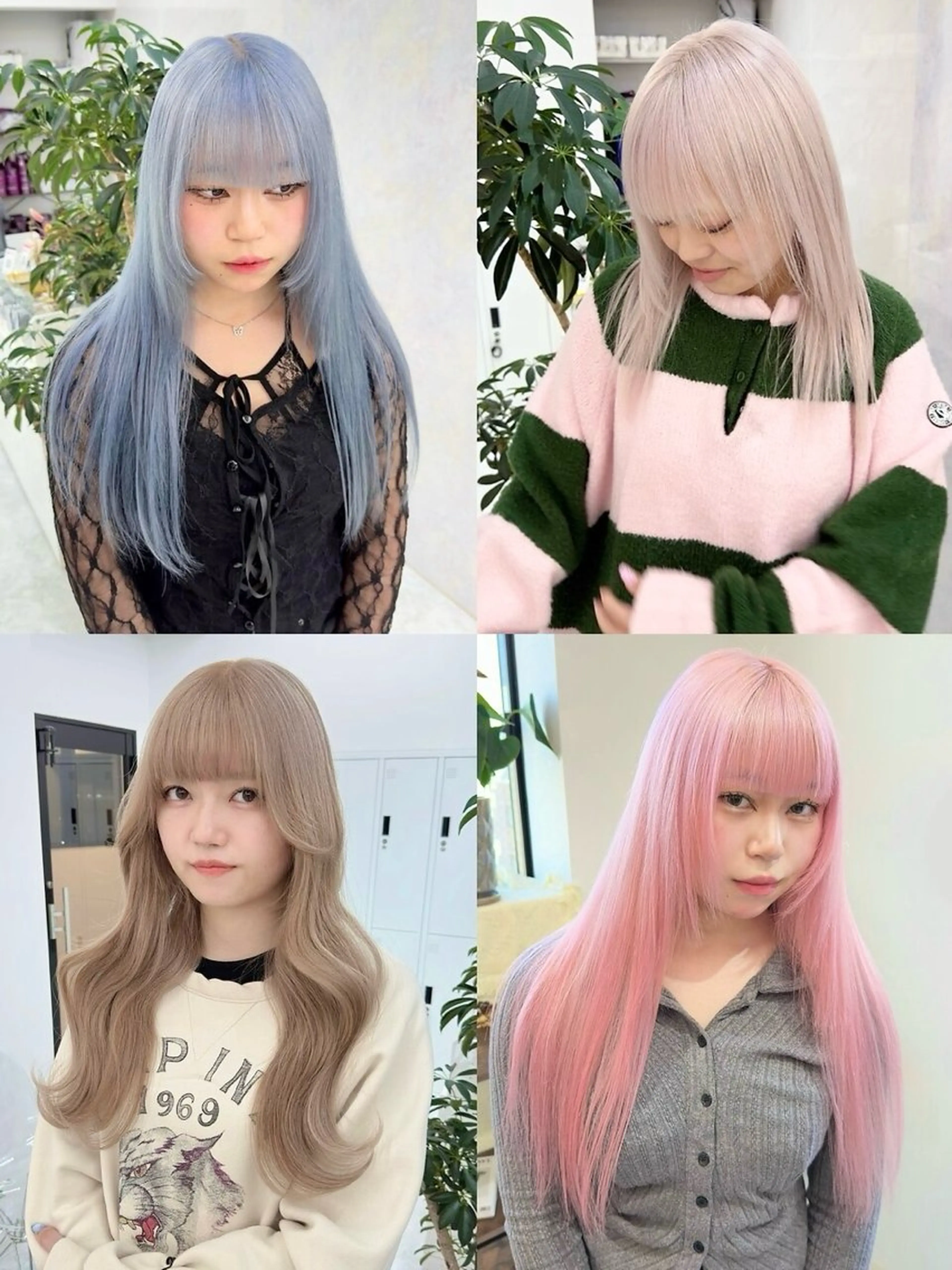 ロング カット ヘアカラー トリートメント 🤍ムラ修正ブリーチ 🤍原宿/YUUのヘアスタイル