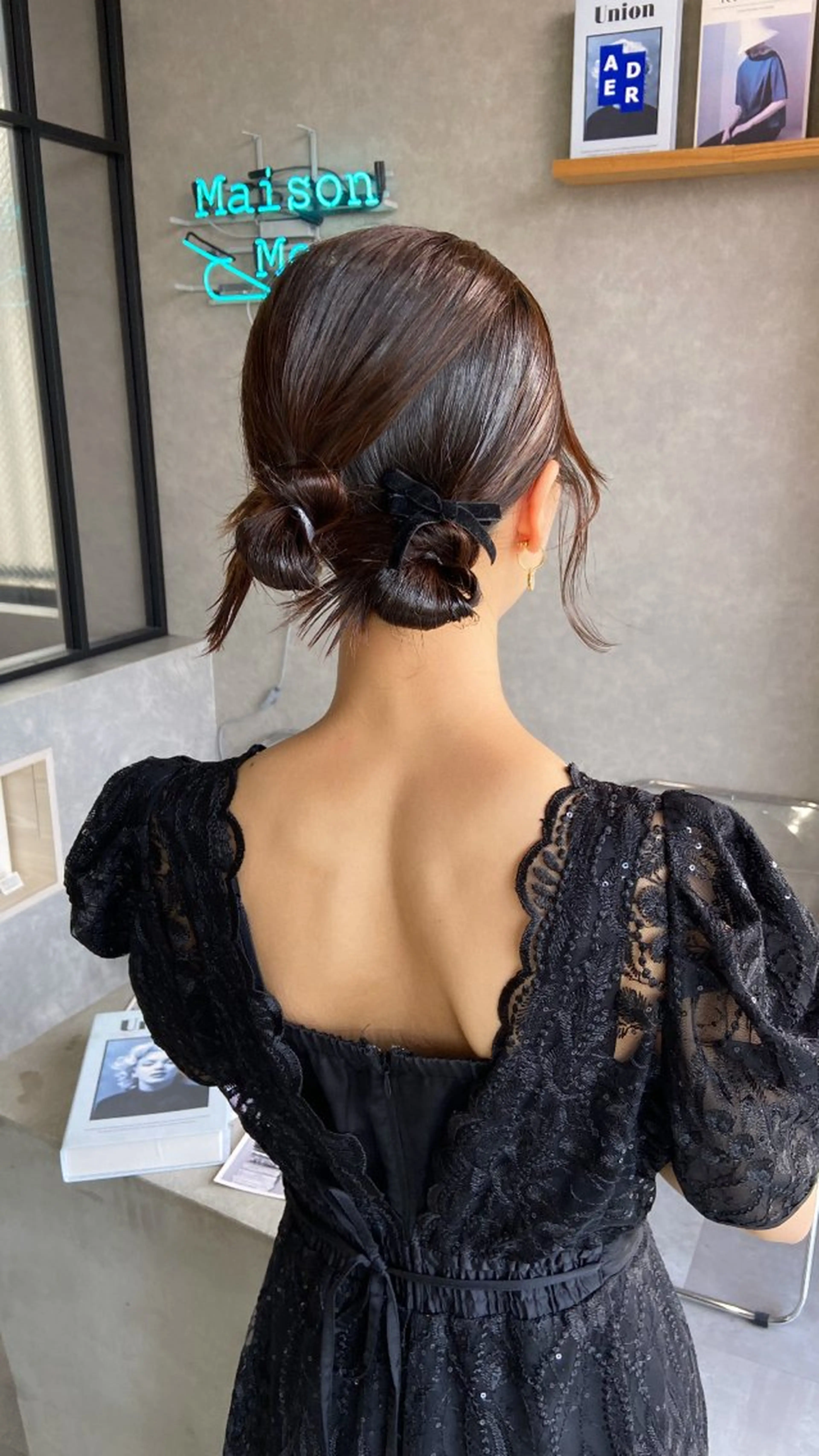 ミディアム ヘアセット 山岸 未玖のヘアスタイル