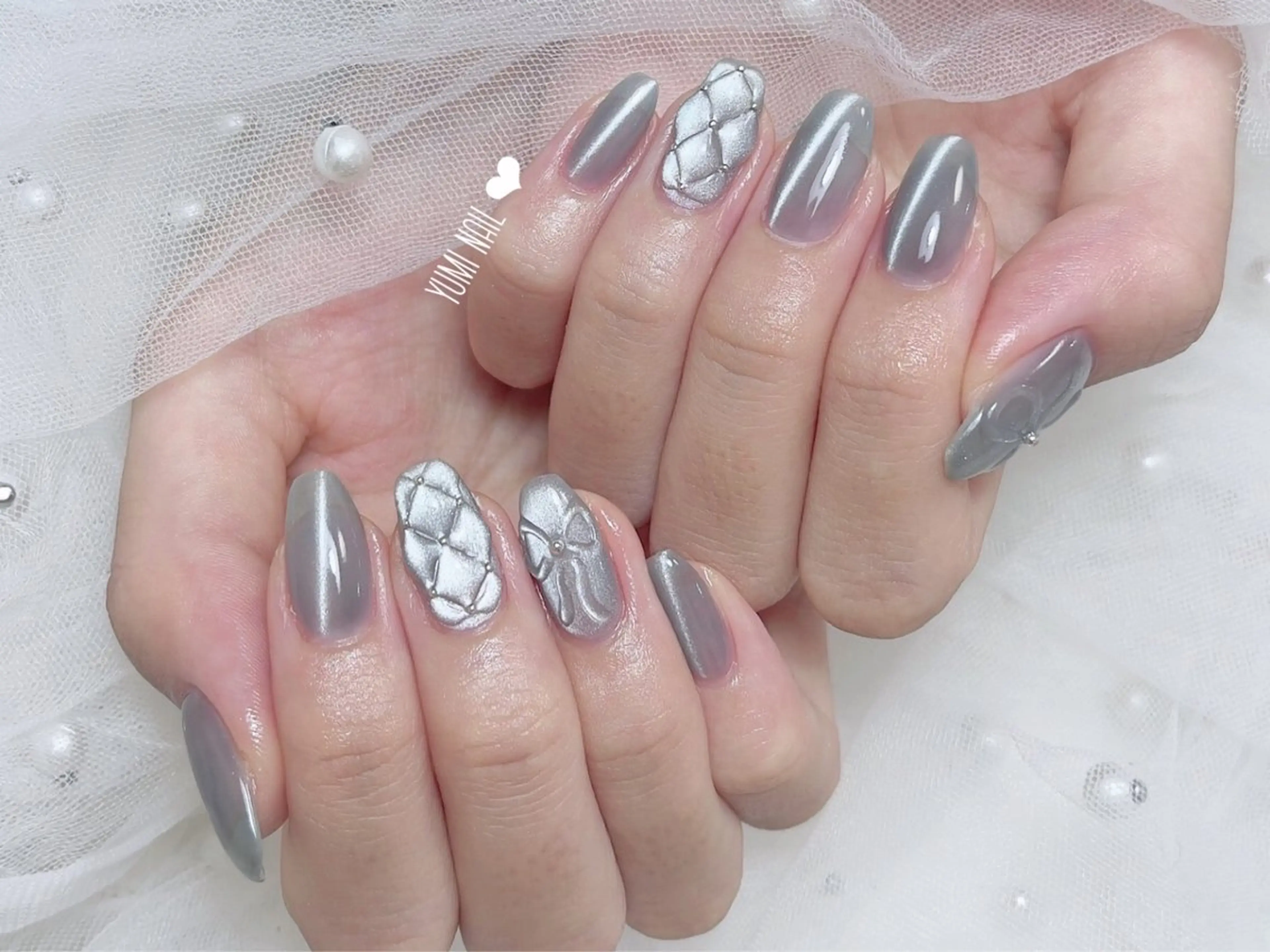 ネイル 𝐲𝐮𝐦𝐢🎀 長さ出しデザイン専門のネイルデザイン