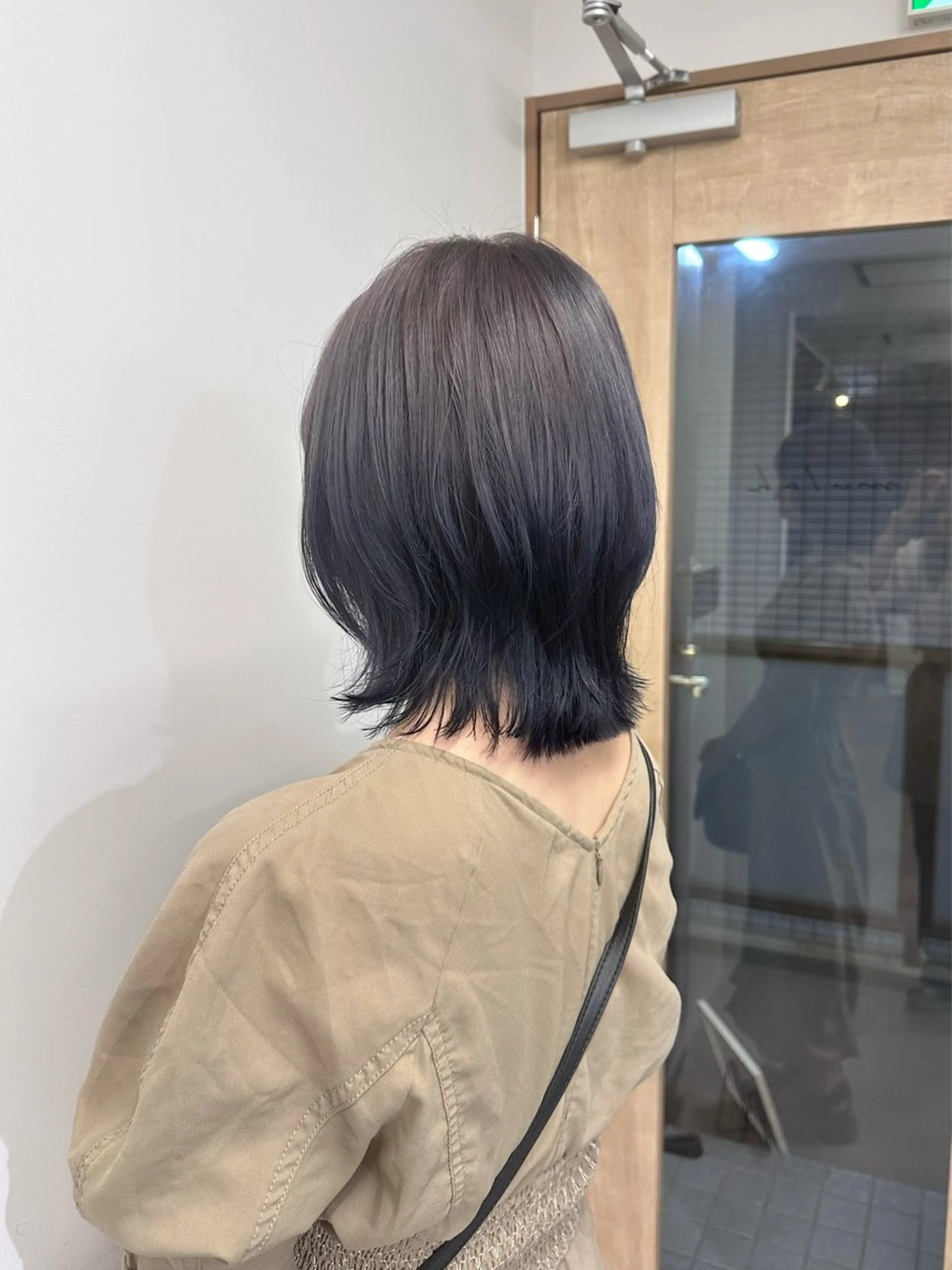 ミディアム カラー カット ヘアカラー トリートメント まるみショート/ ボブ/hinaのヘアスタイル