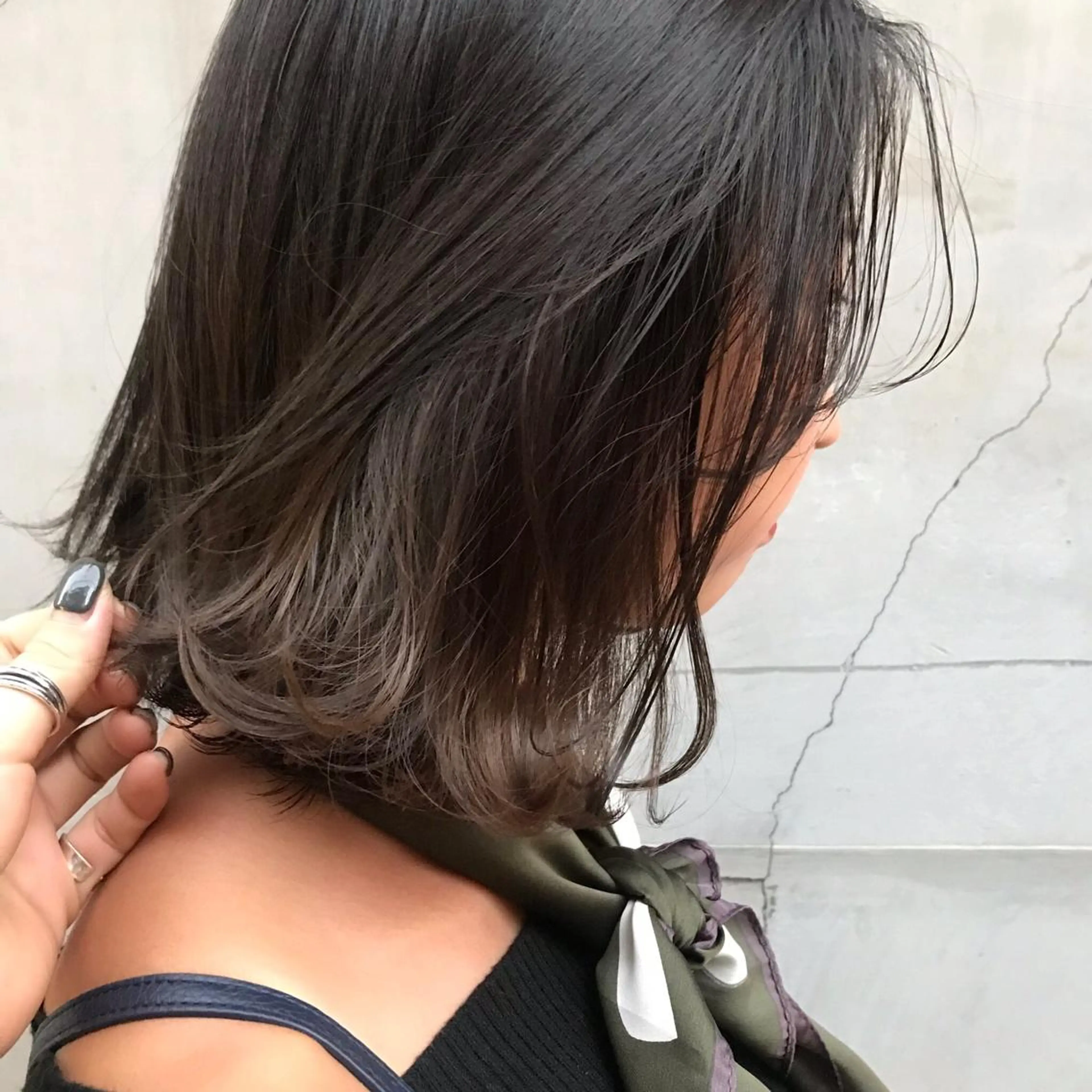 ミディアム カラー ヘアカラー トリートメント 堀江/心斎橋/西大橋 四ツ橋【Vers】のヘアスタイル